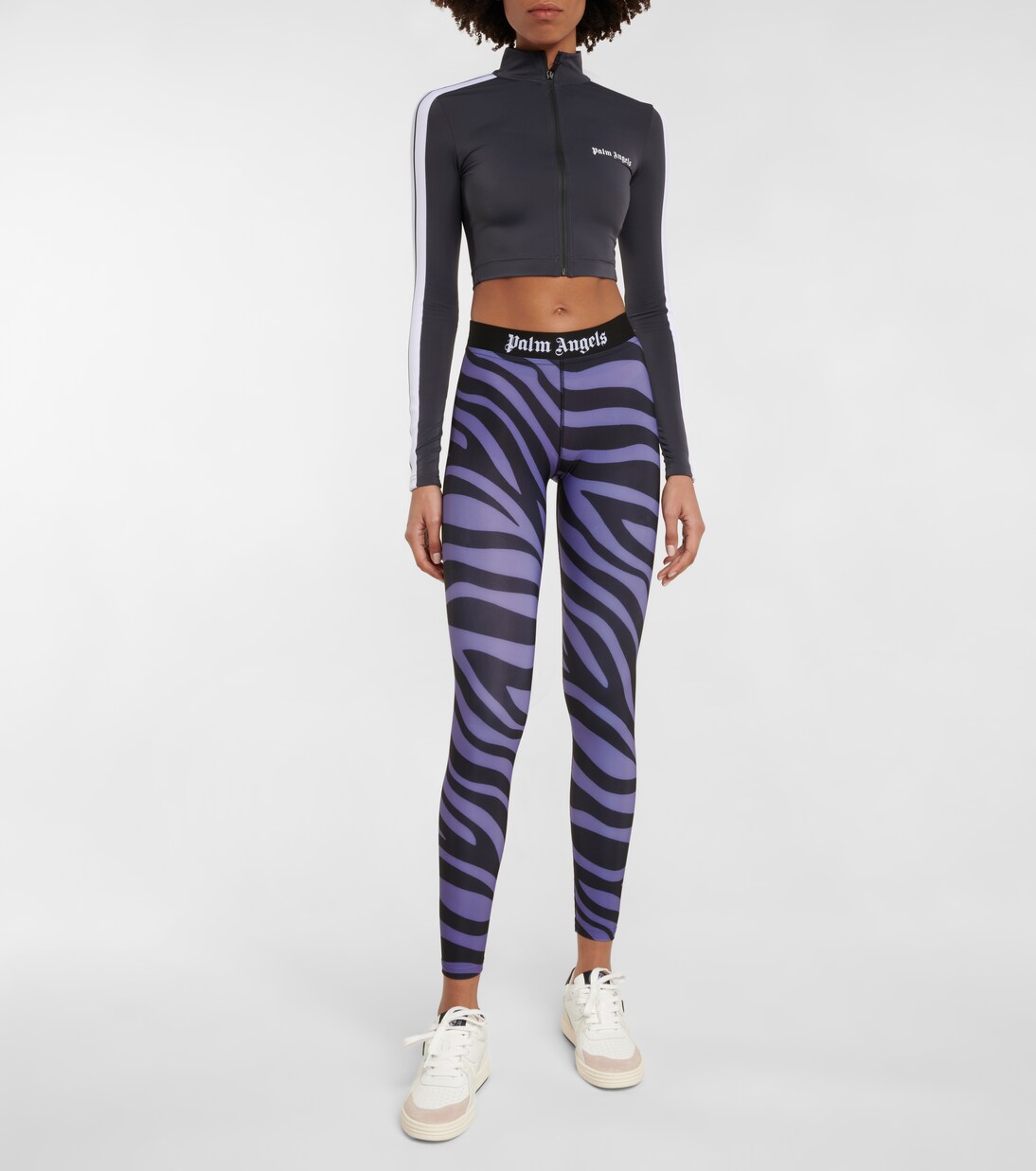 Zebra-print leggings | Palm Angels