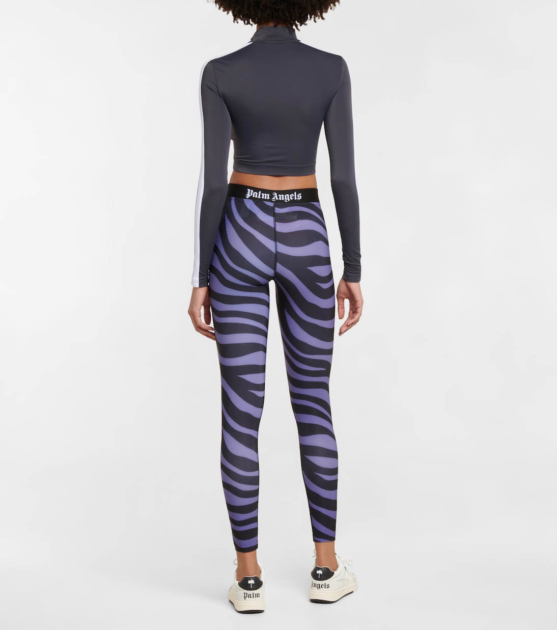 Zebra-print leggings | Palm Angels