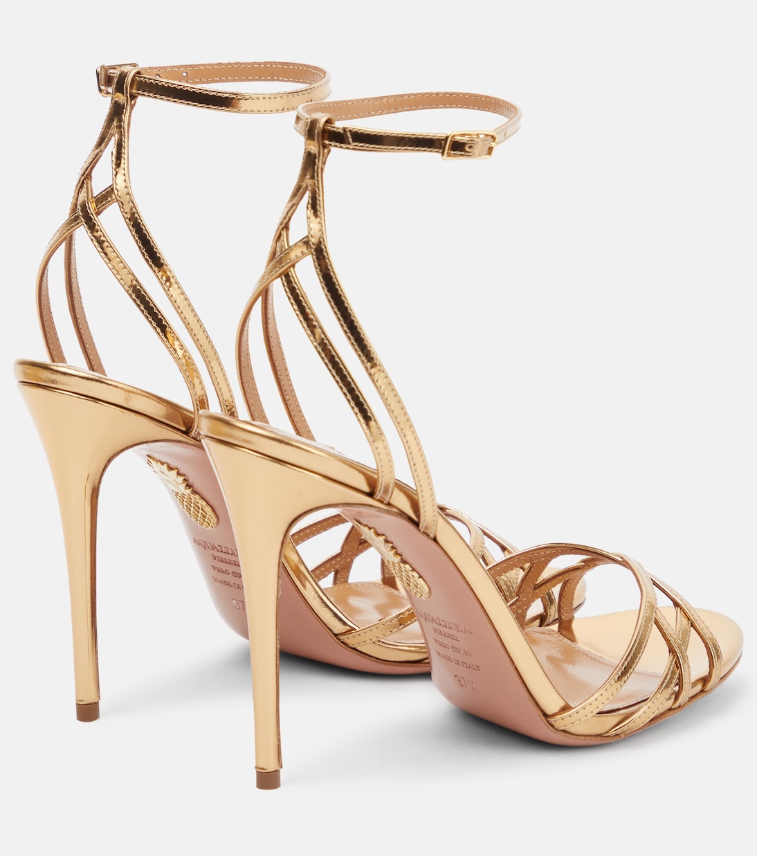 Sandales All I Want en cuir métallisé | Aquazzura