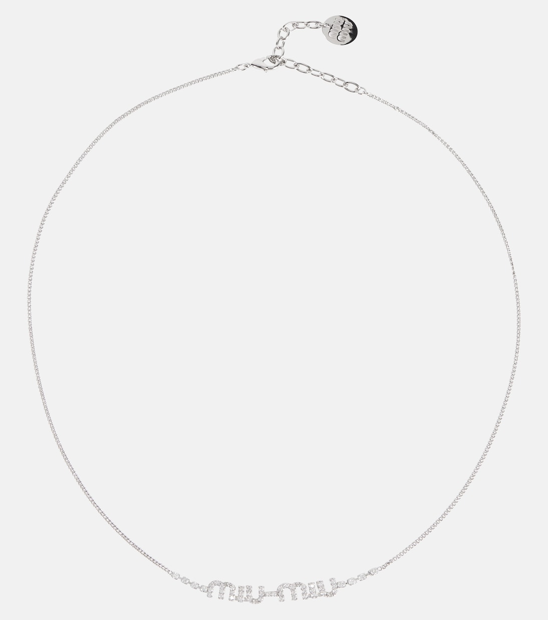 Collana con logo e cristalli | Miu Miu