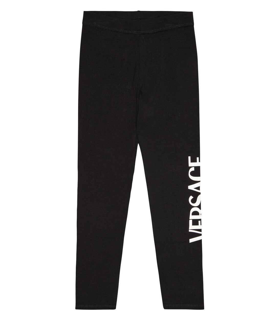 Logo-print cotton-blend leggings | Versace Kids