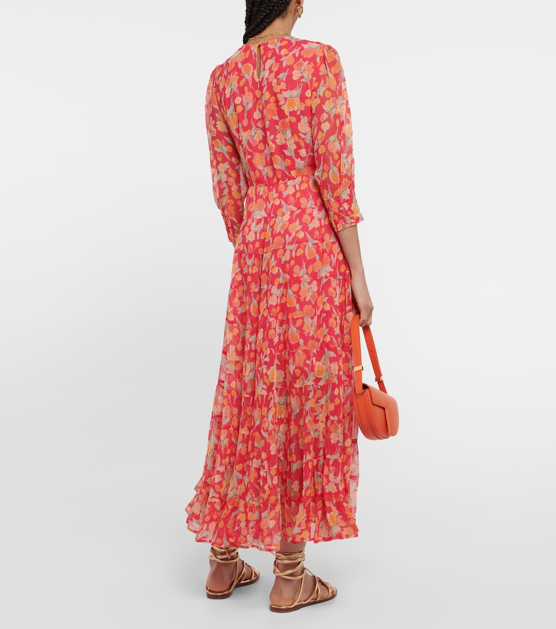 Kristen floral voile midi dress | Rixo