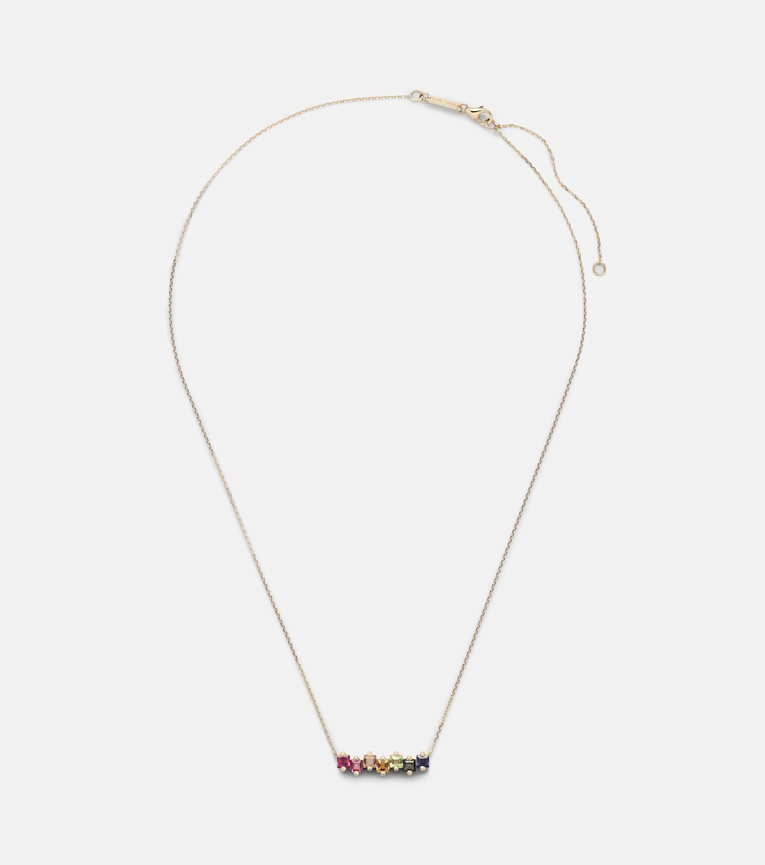Halskette aus 14kt Gelbgold mit Edelsteinen | Suzanne Kalan