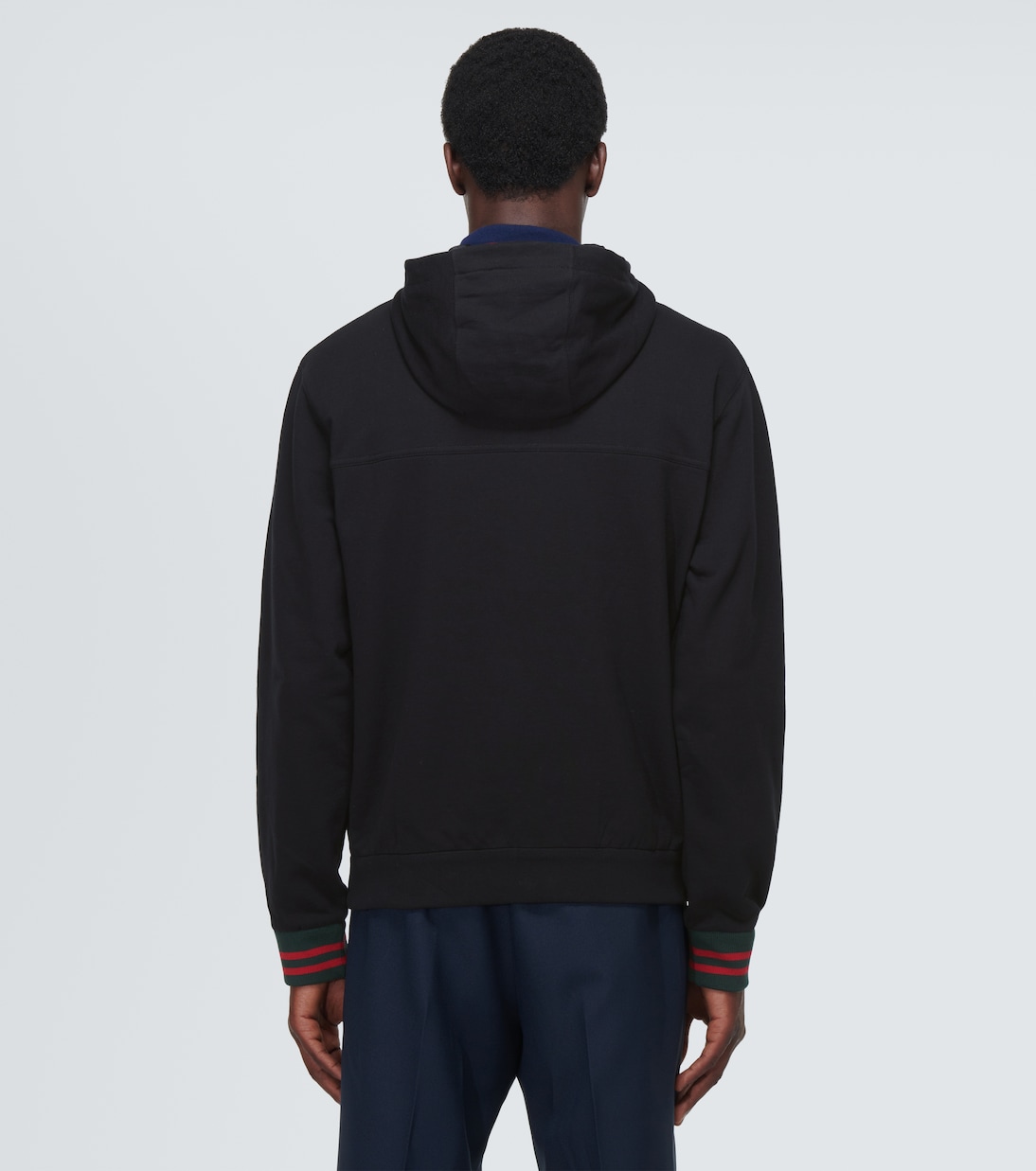 Web Stripe cotton jersey jacket | Gucci