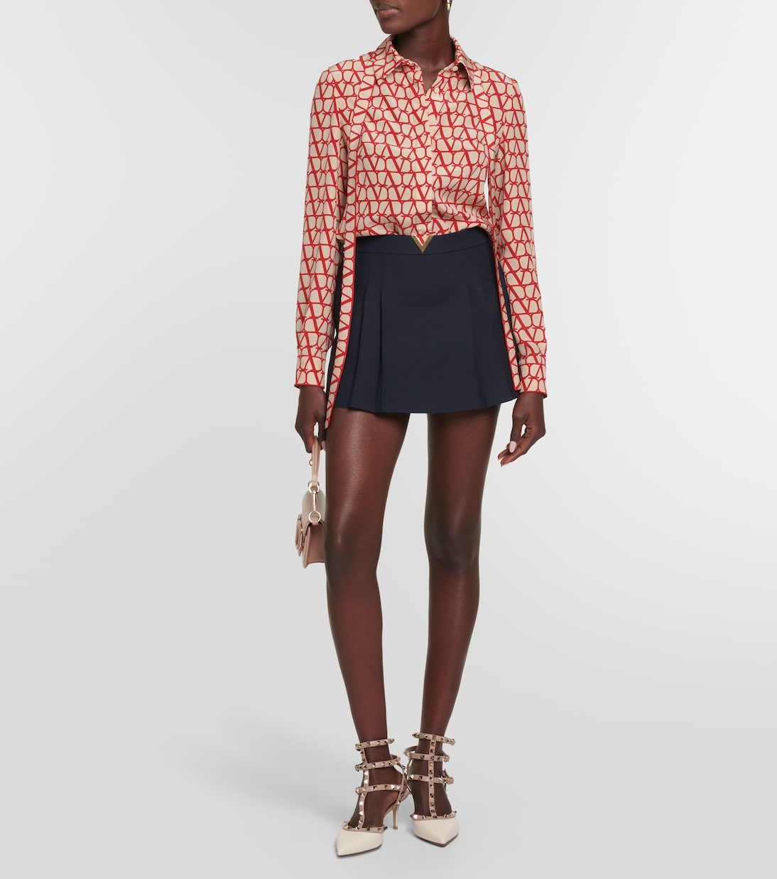 Minigonna in Crêpe Couture | Valentino