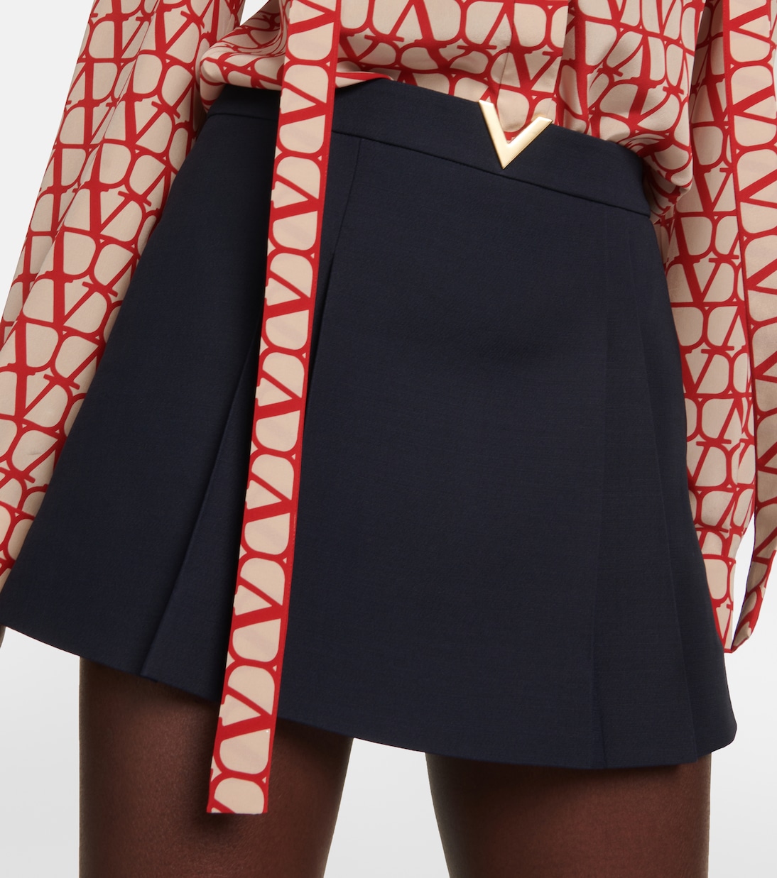 Minigonna in Crêpe Couture | Valentino
