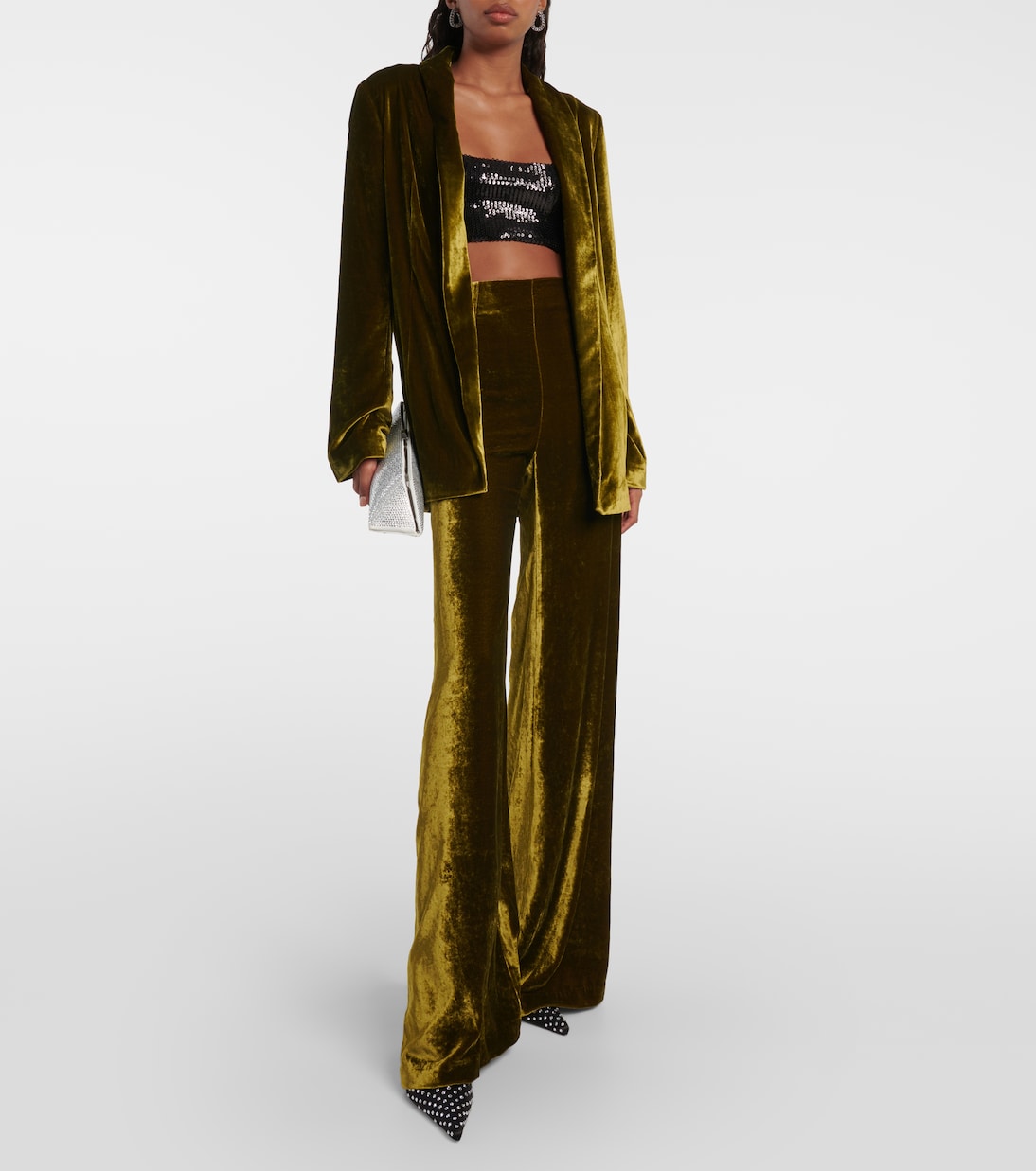 Julianne velvet pants | Galvan