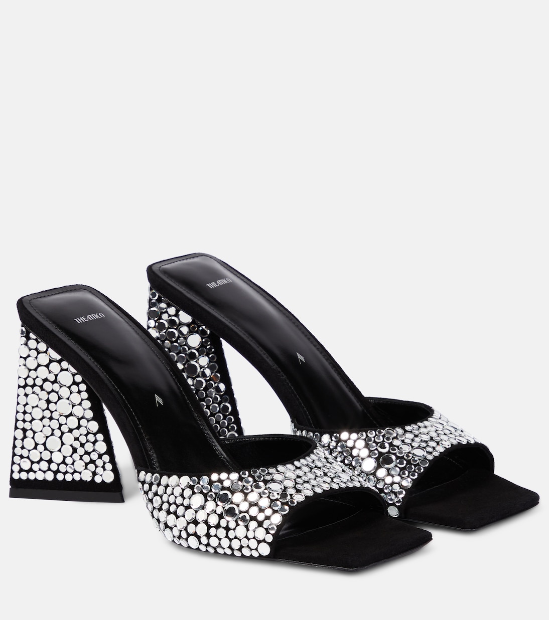 Mules Mini Devon 85 de ante adornados | The Attico