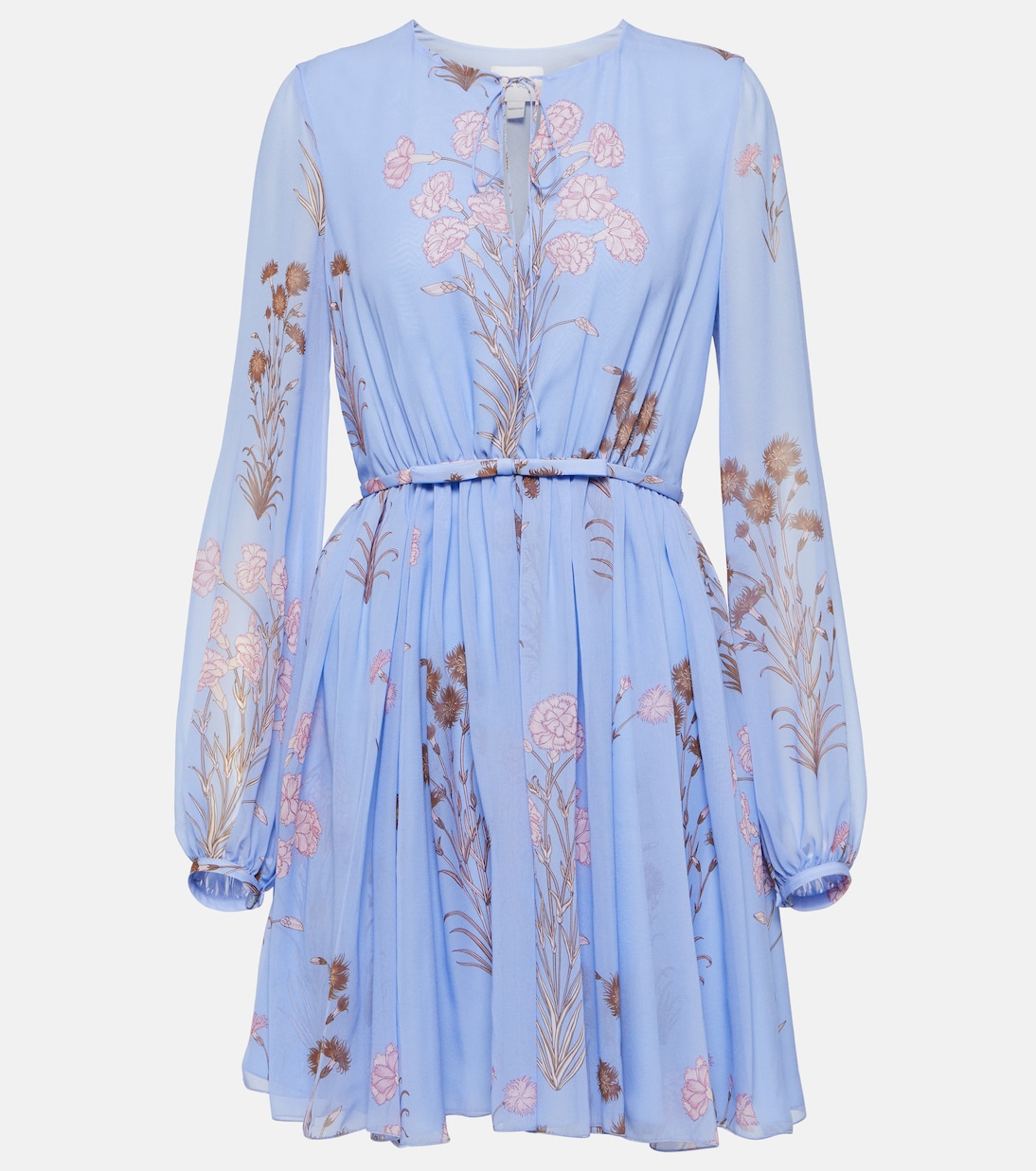 Floral silk gerogette minidress | Giambattista Valli