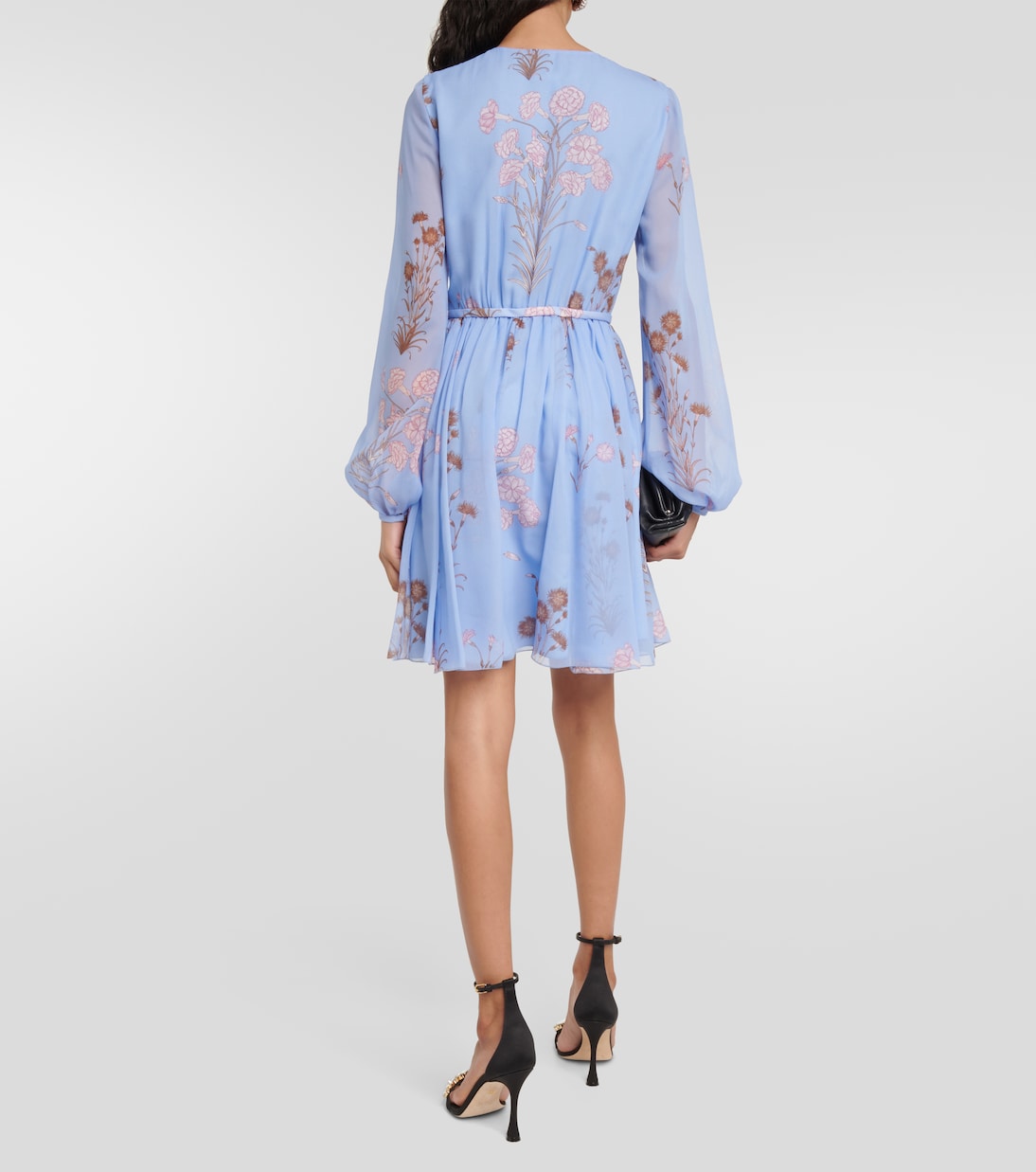 Floral silk gerogette minidress | Giambattista Valli