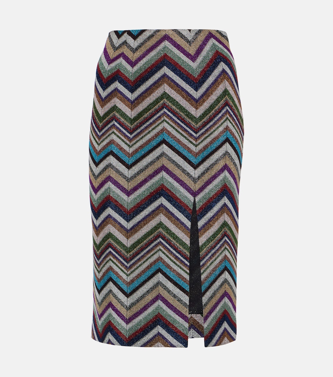 Falda tubo en mezcla de lana en zigzag | Missoni