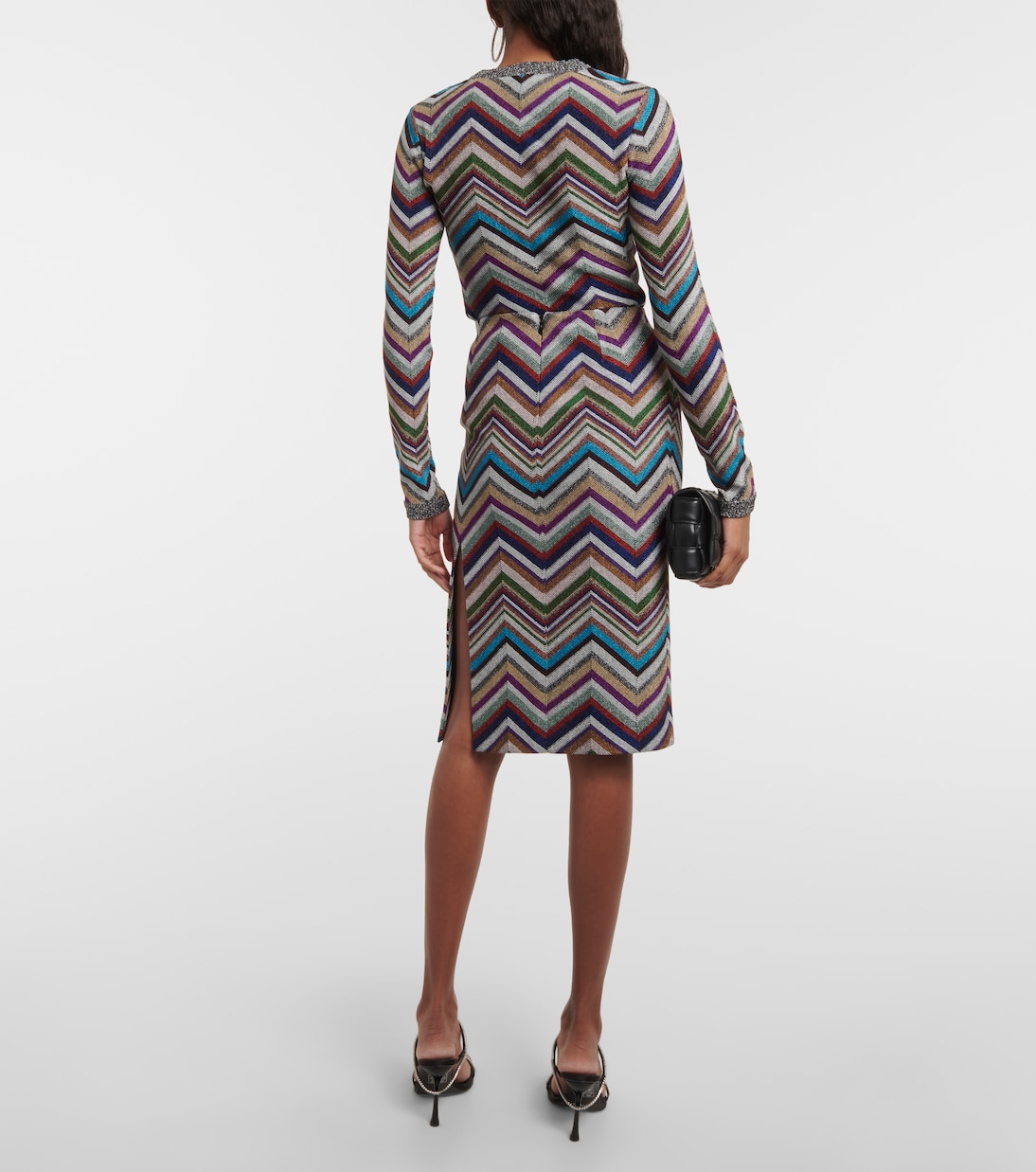 Falda tubo en mezcla de lana en zigzag | Missoni