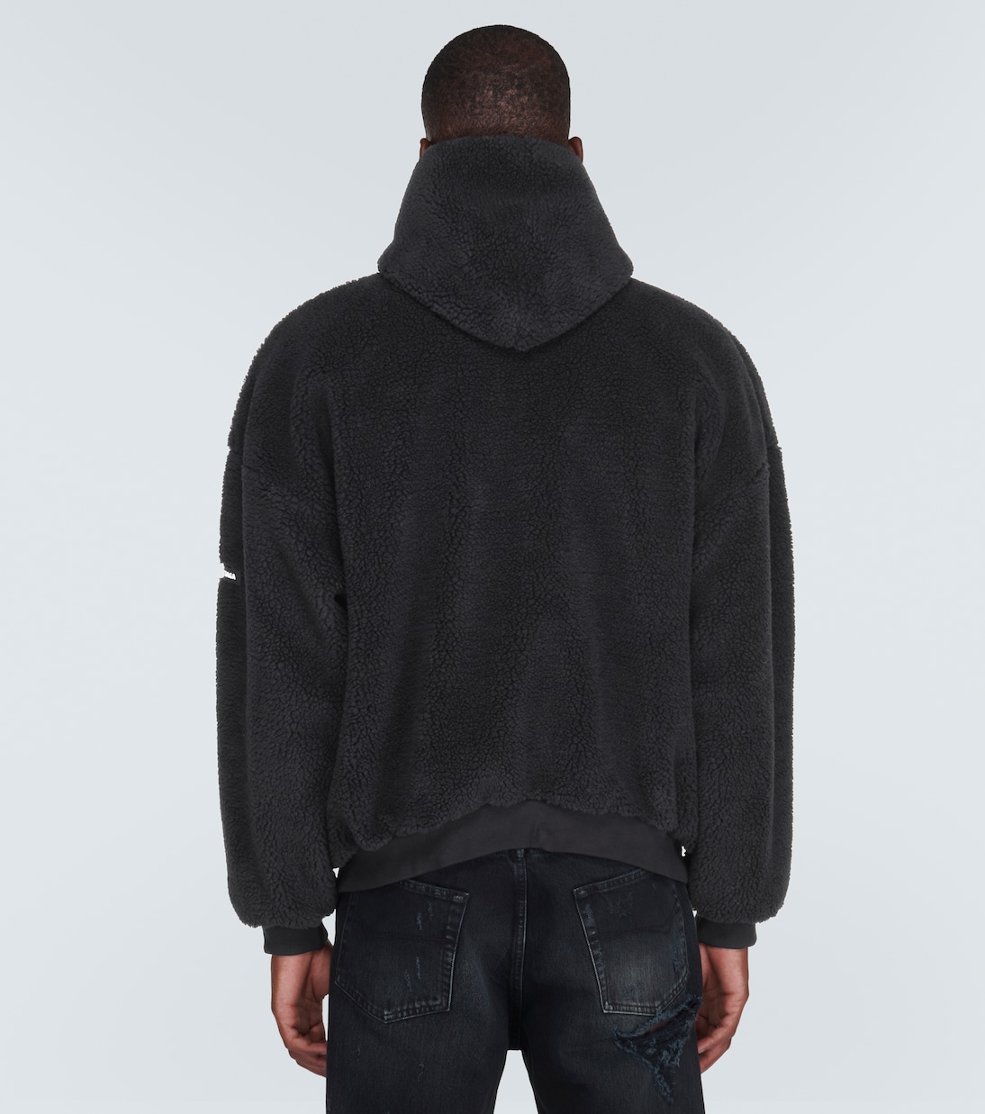 Oversize-Kapuzenjacke aus Fleece | Balenciaga
