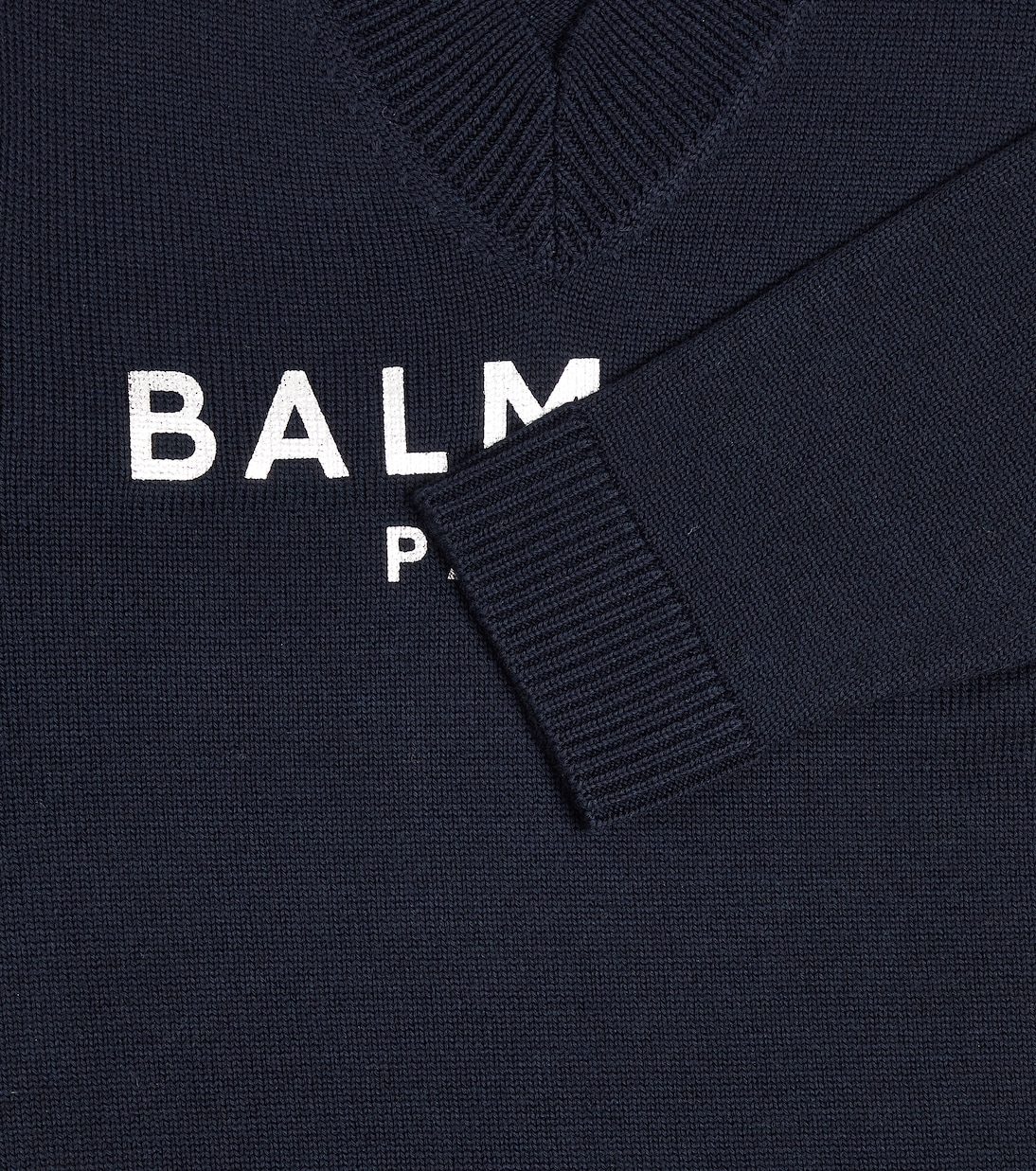 Pullover aus Baumwolle und Wolle | Balmain Kids