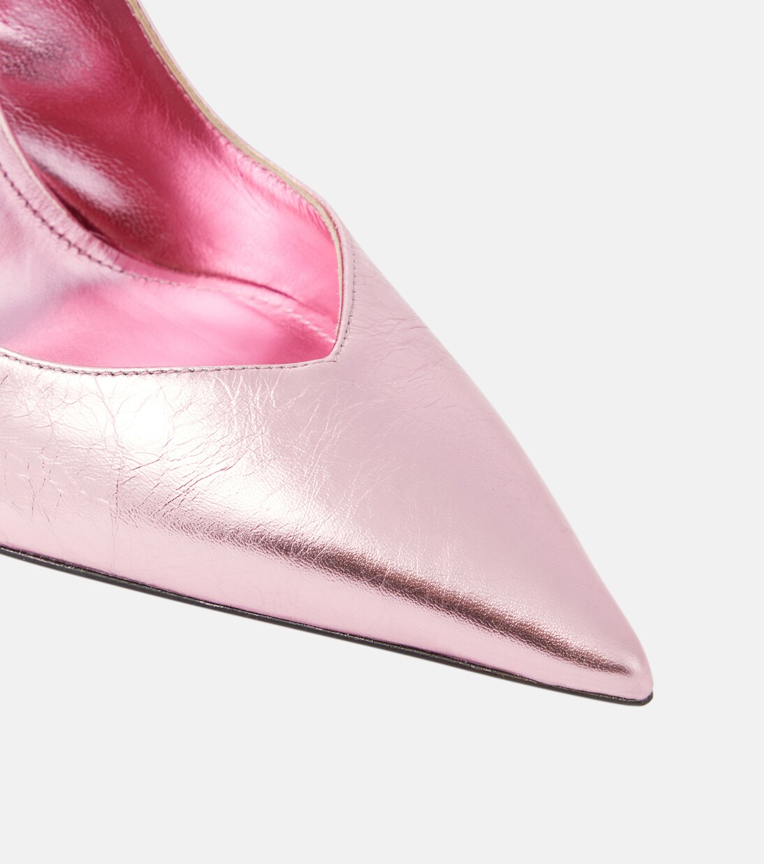 Cheope metallic leather slingback pumps | The Attico