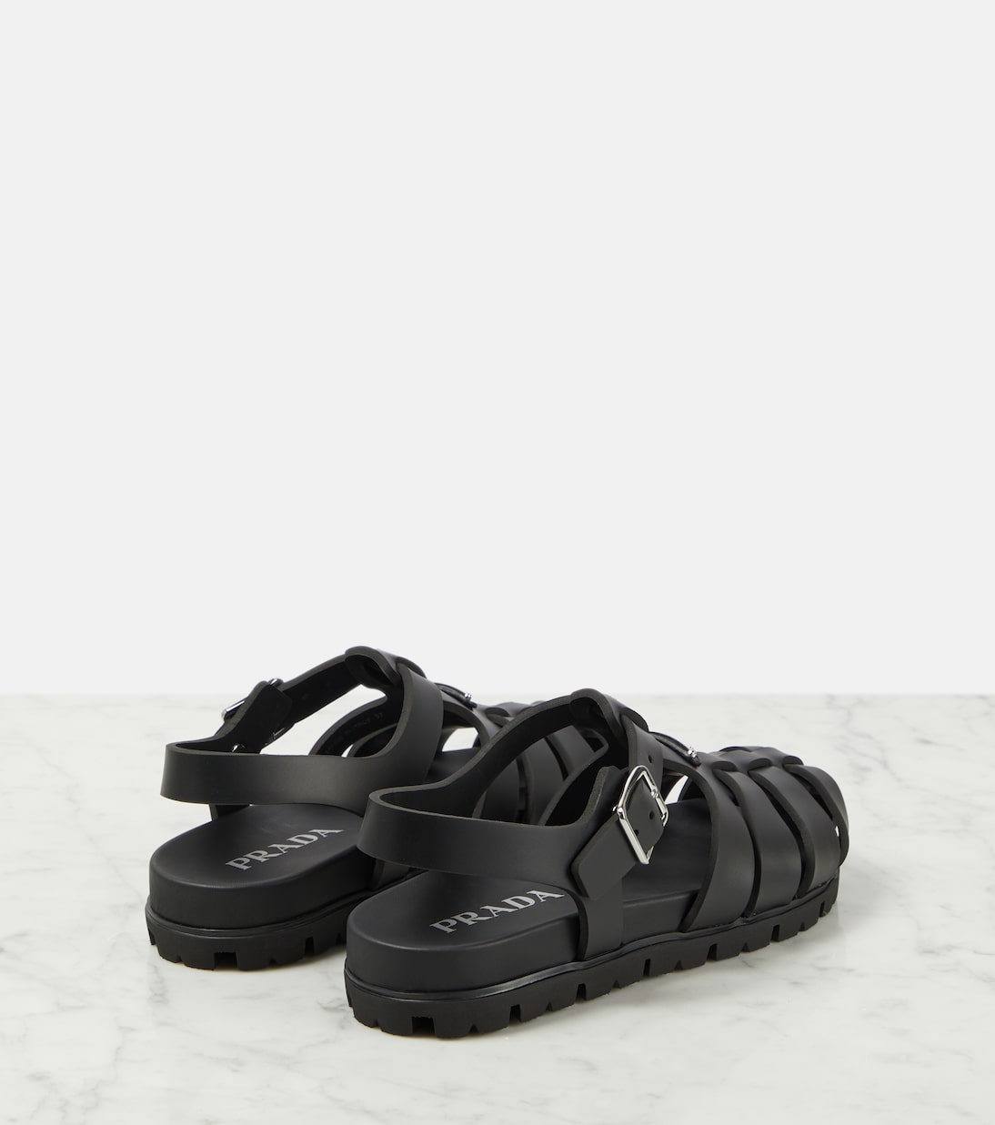 Logo fisherman sandals | Prada