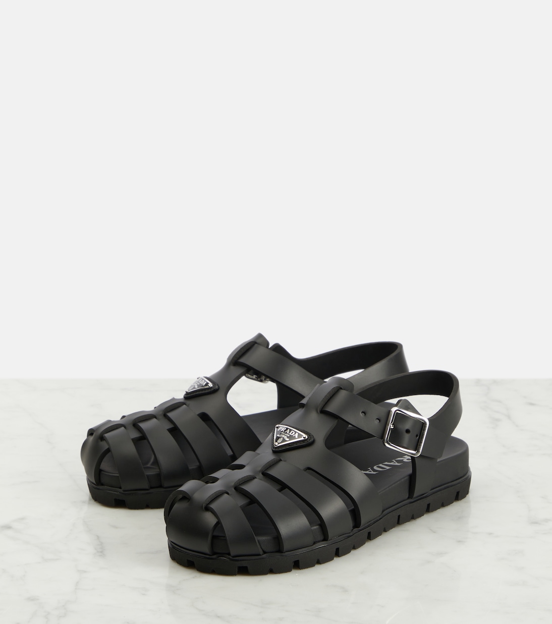 Logo fisherman sandals | Prada