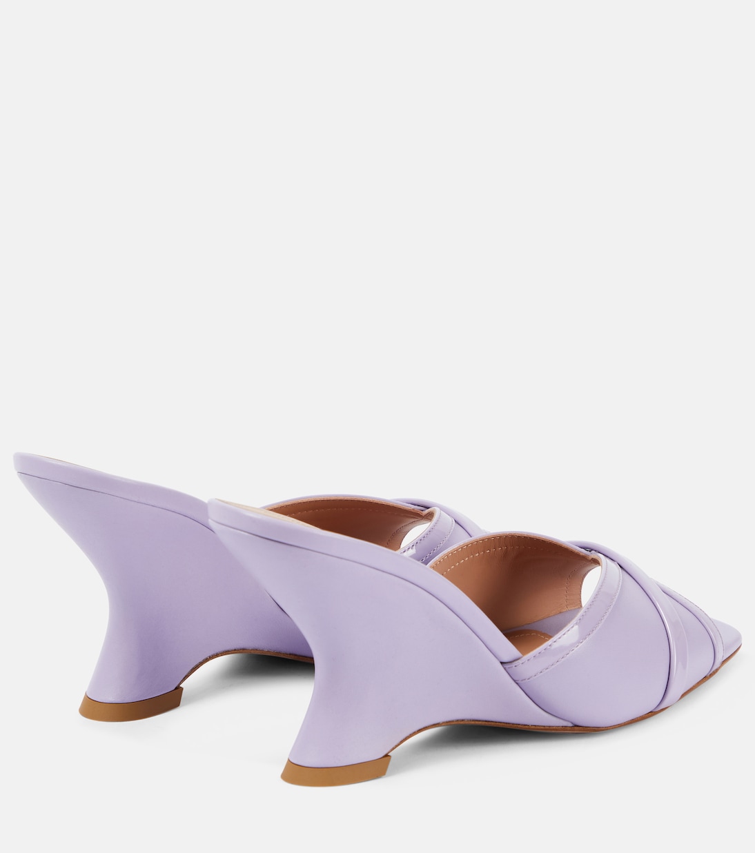Perla 85 leather wedge mules | Malone Souliers