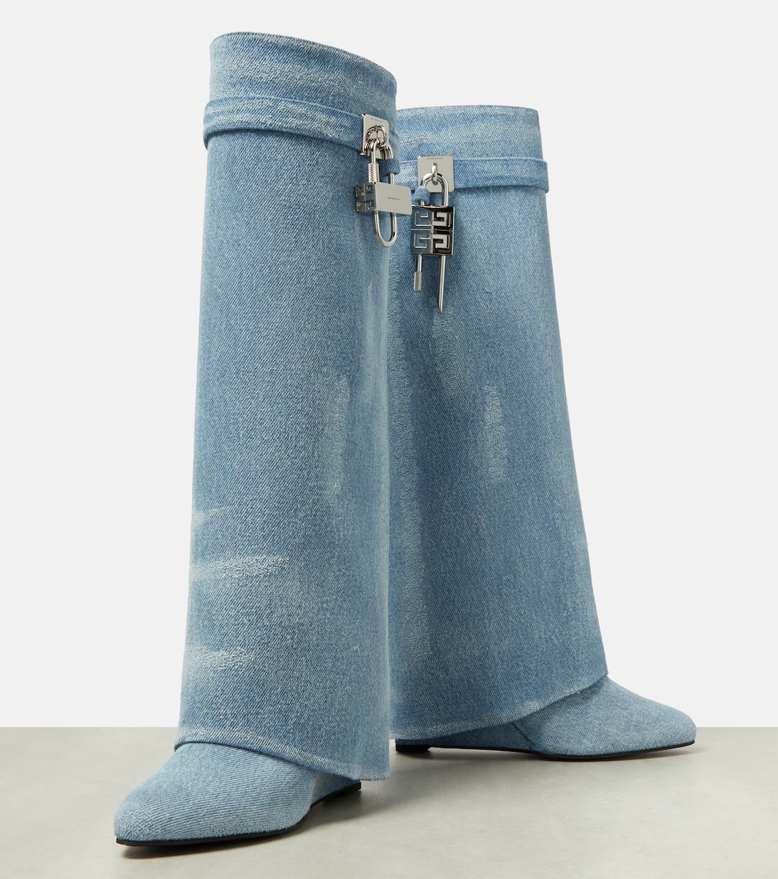 Botas Shark Lock de denim | Givenchy