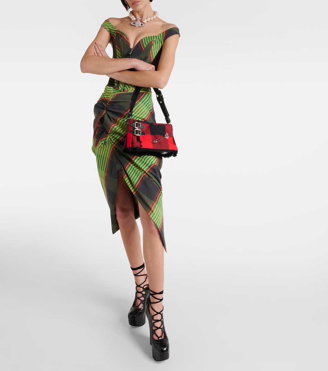 Heather Small tartan shoulder bag | Vivienne Westwood