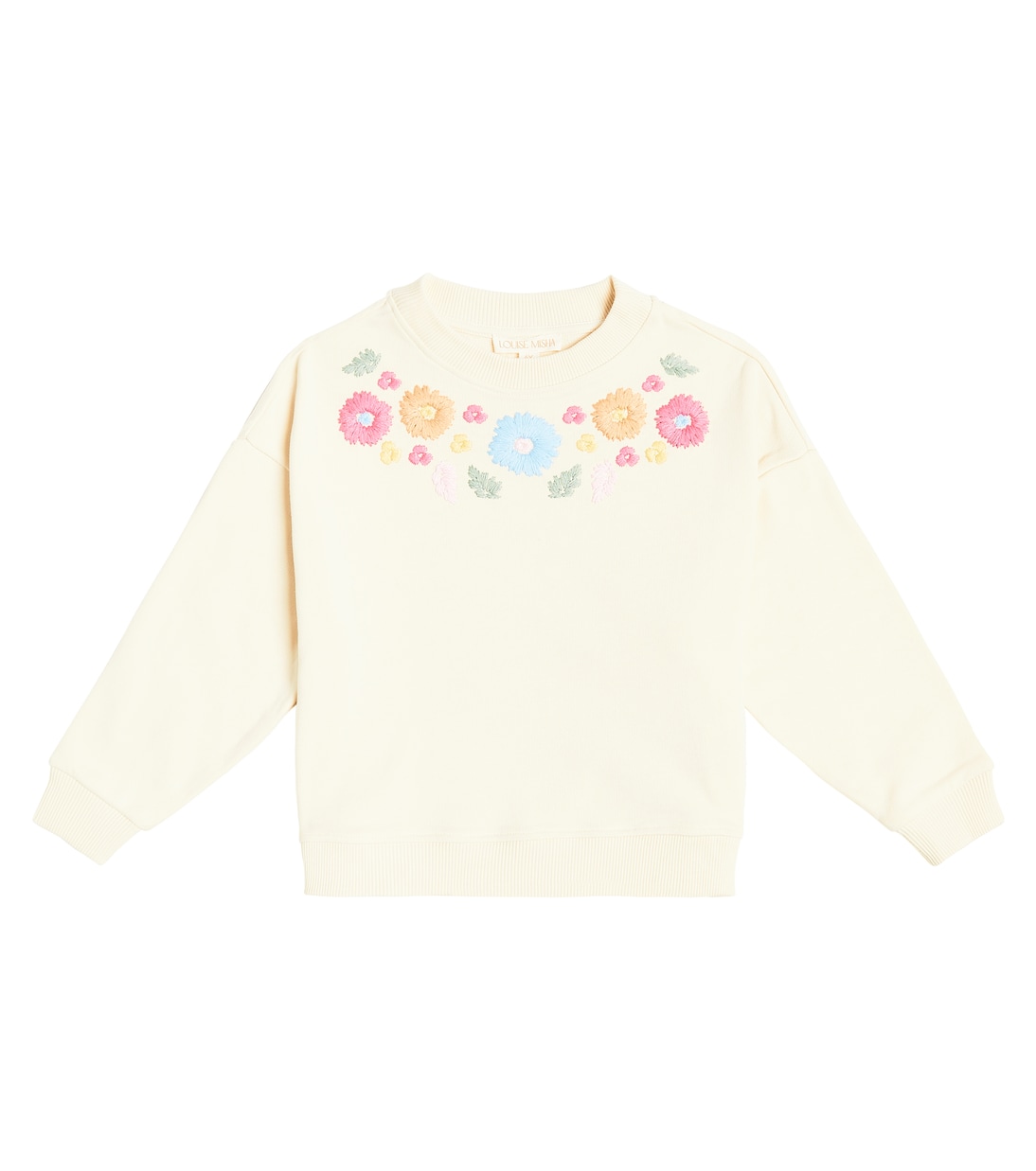 Felpa Rosalia in cotone con ricamo | Louise Misha