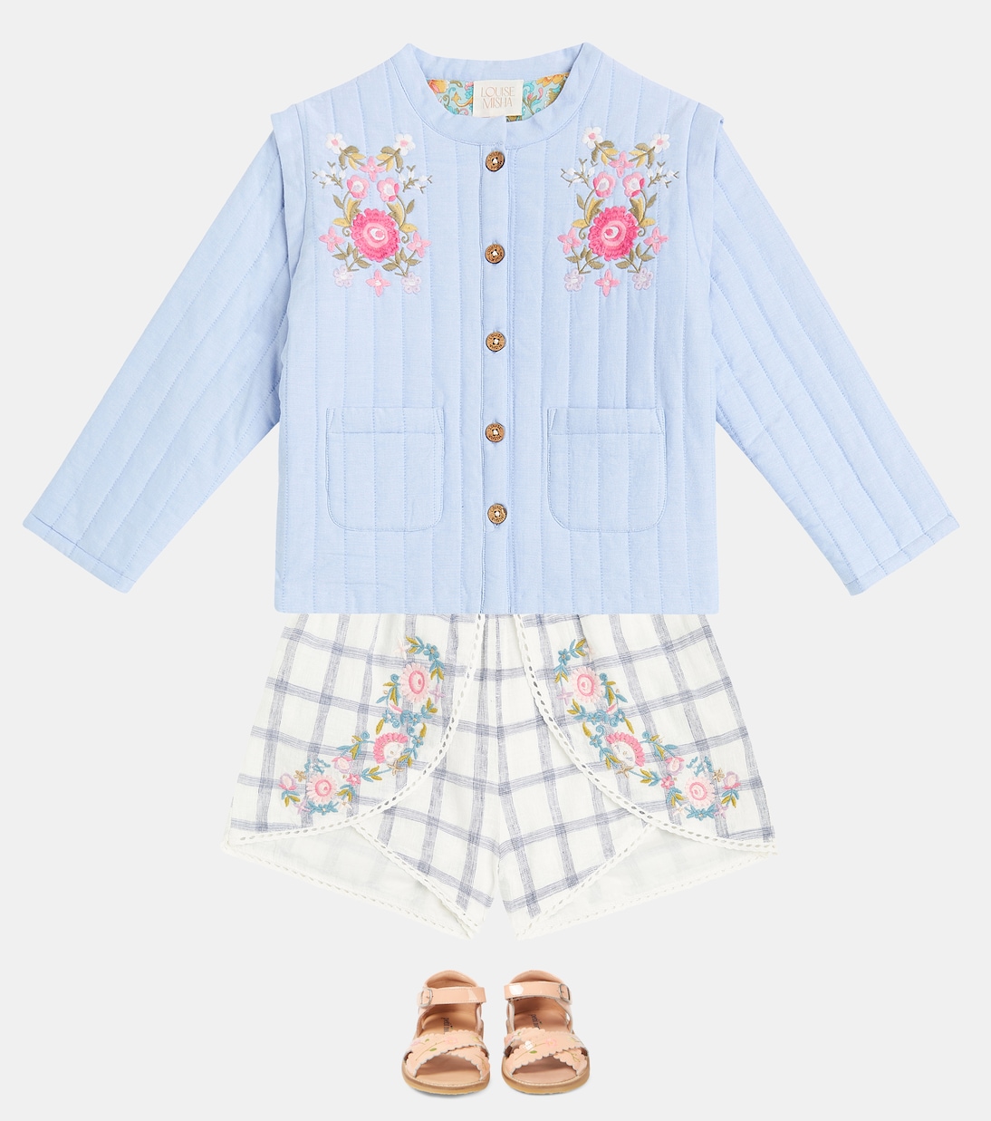Chaqueta Mauricette de algodón bordada | Louise Misha