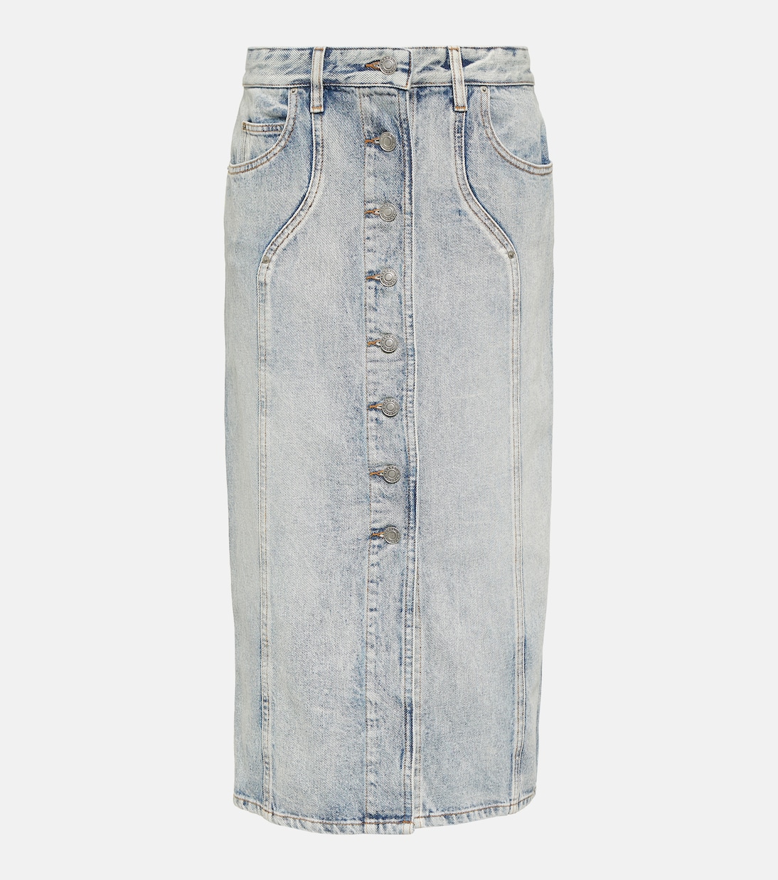 Falda midi Vandy de denim | Marant Etoile