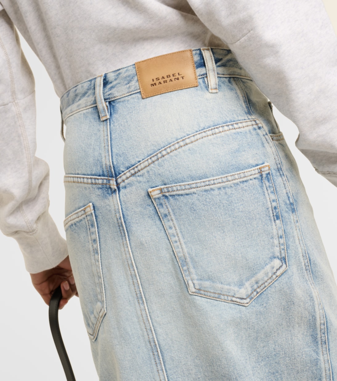 Falda midi Vandy de denim | Marant Etoile