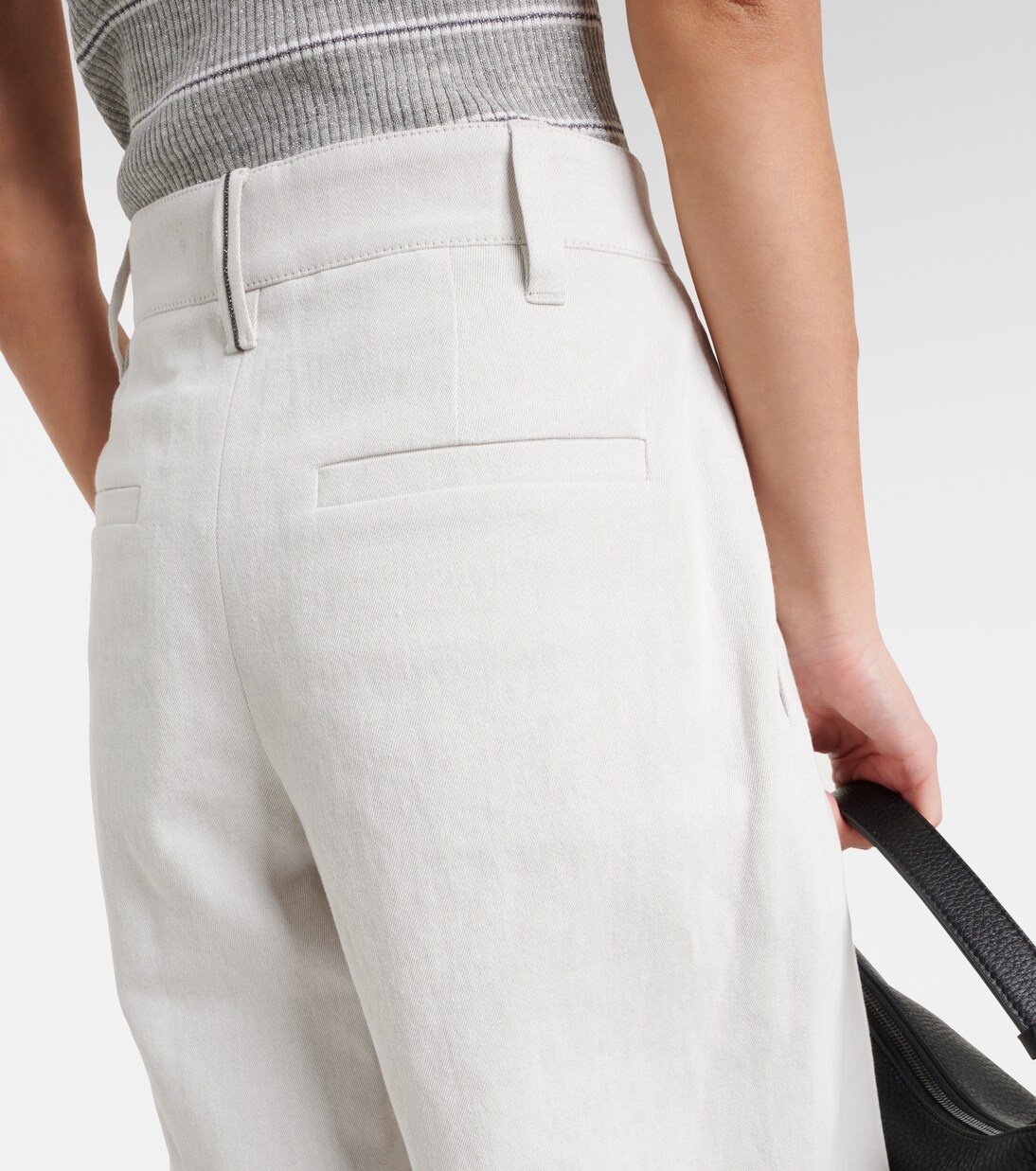 Bermuda in cotone e lino | Brunello Cucinelli