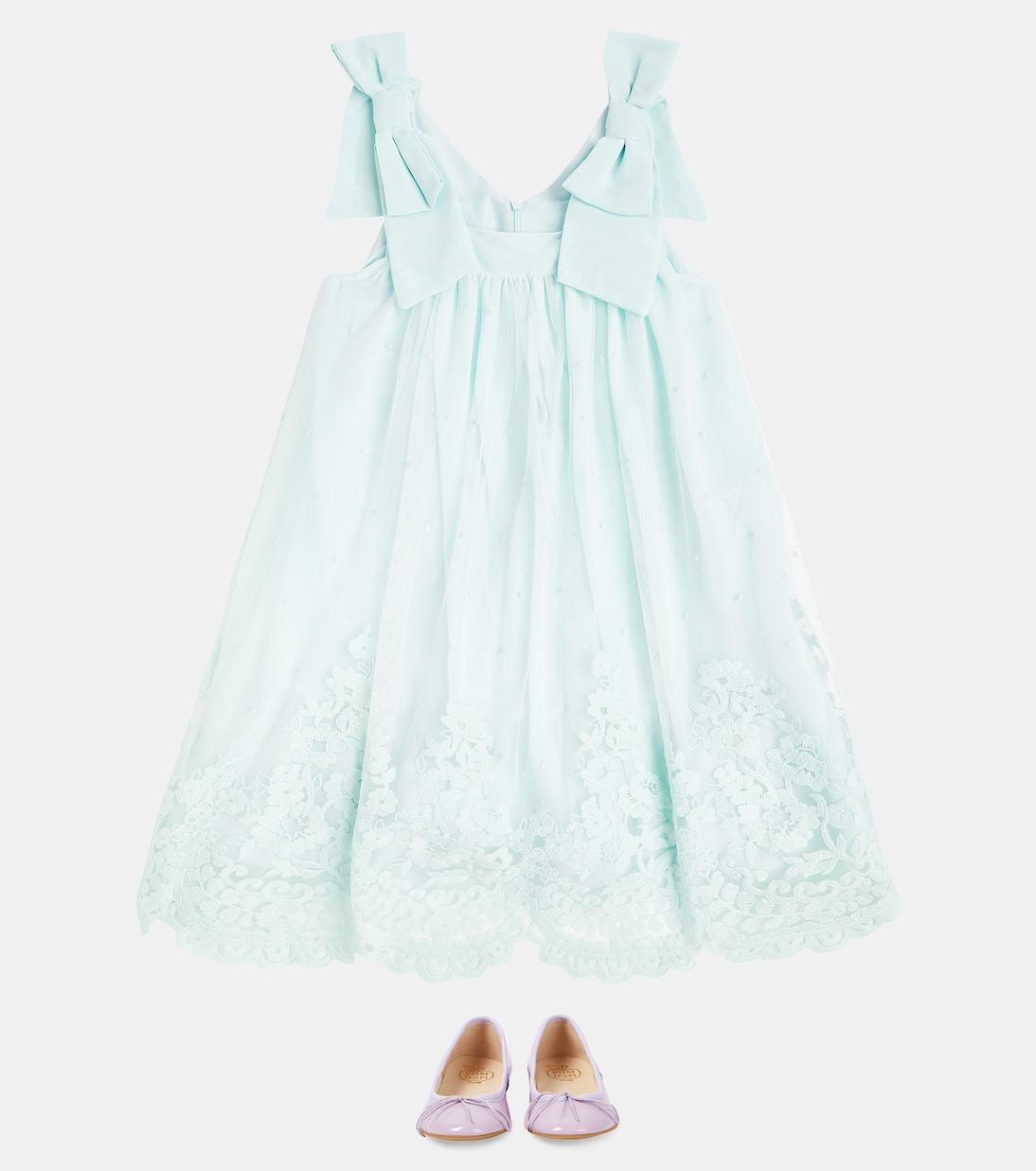 Besticktes Kleid aus Tüll | Patachou