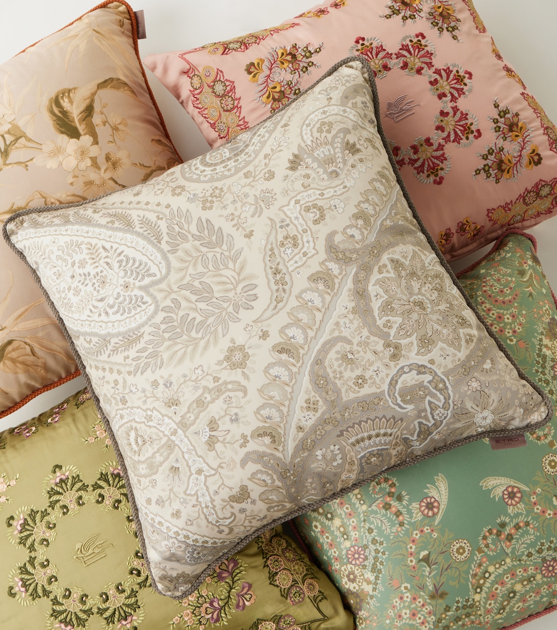 Coussin Maranta brodé en coton | Etro