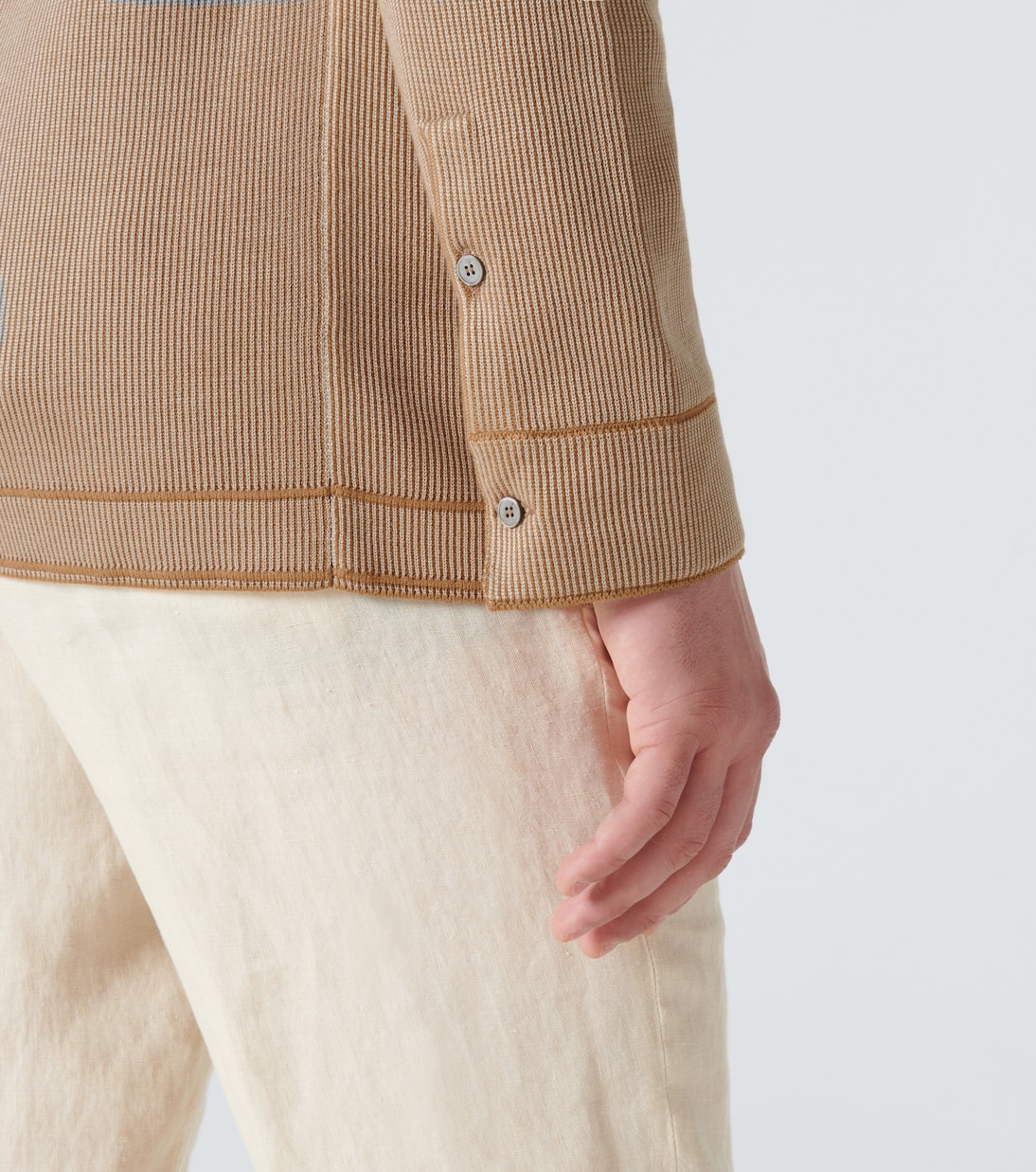Camicia in jacquard di cotone e seta | Zegna