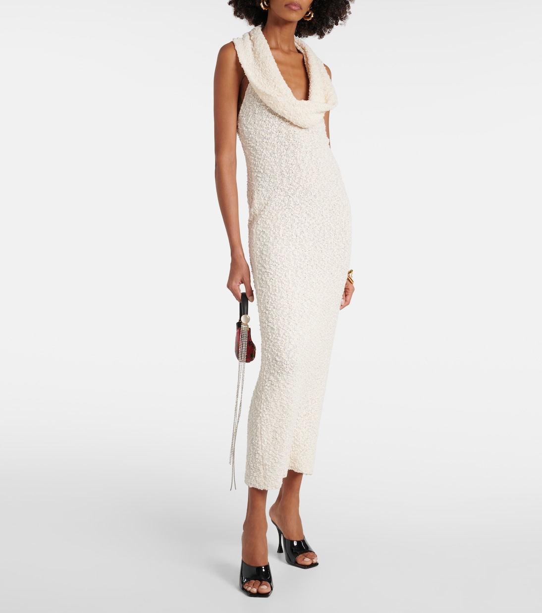 Robe midi en coton mélangé | Magda Butrym