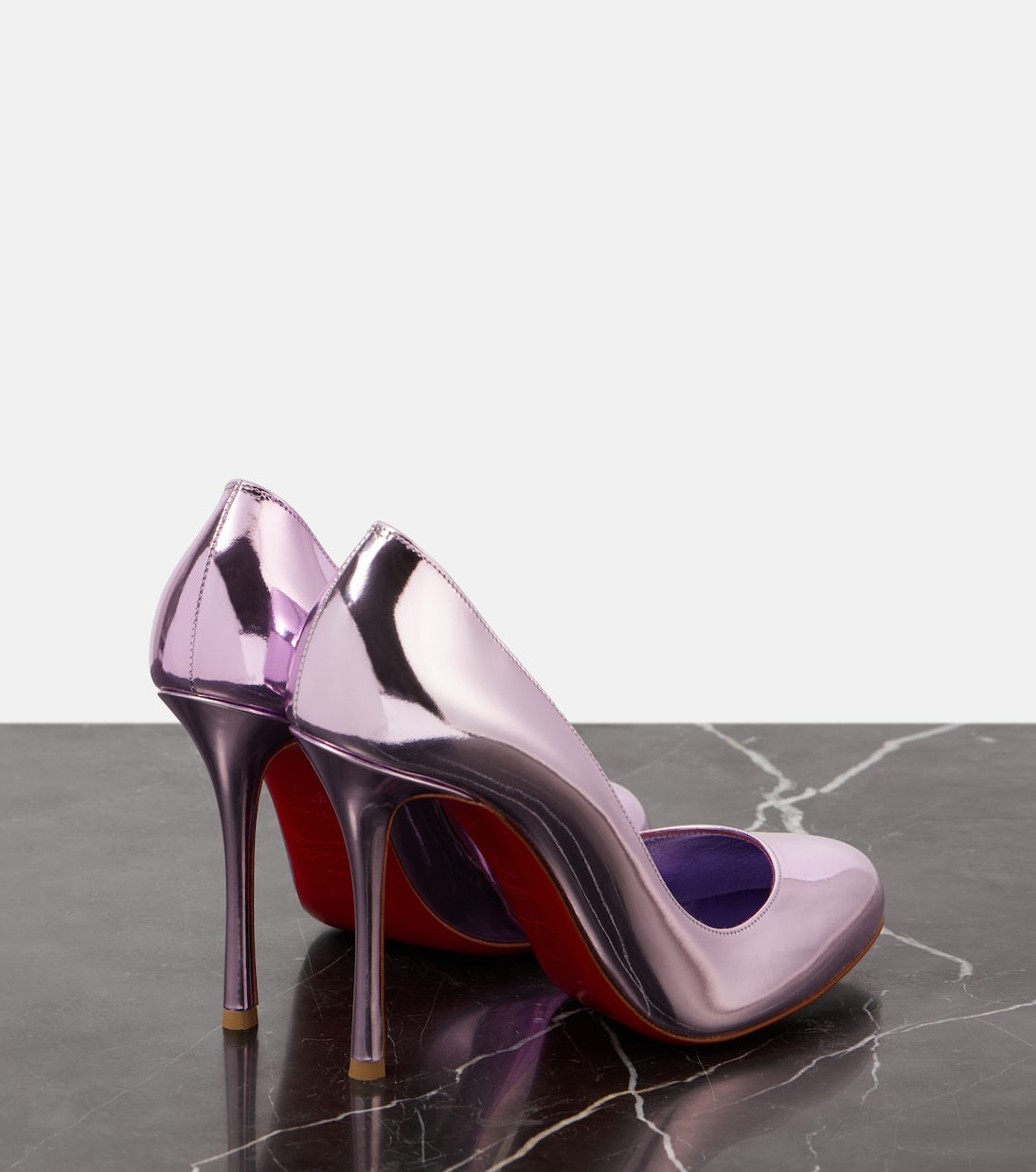 Pumps Dolly 100 in pelle metallizzata | Christian Louboutin