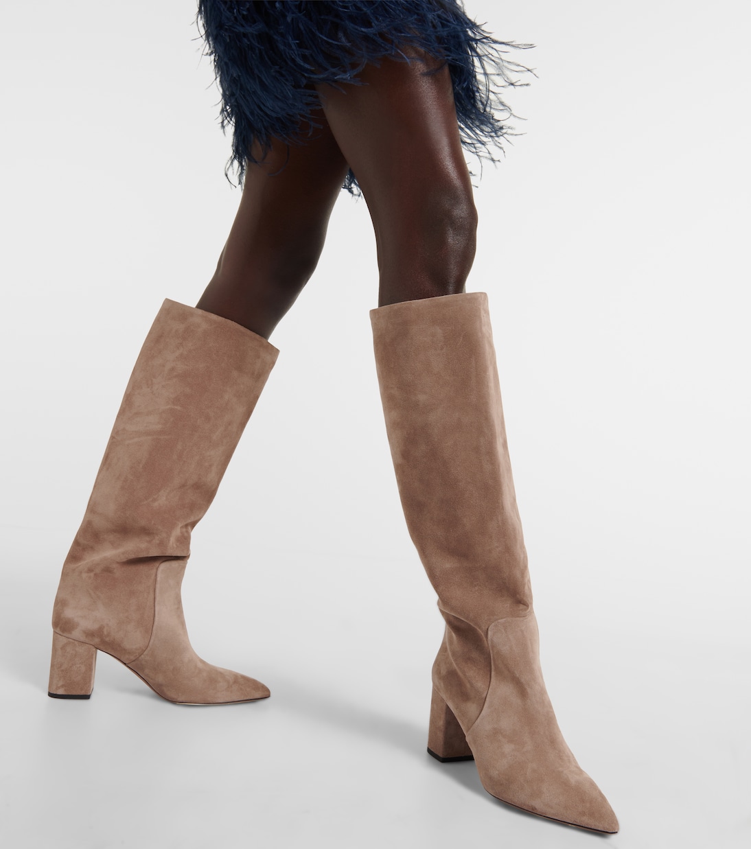 Anja 70 suede boots | Paris Texas