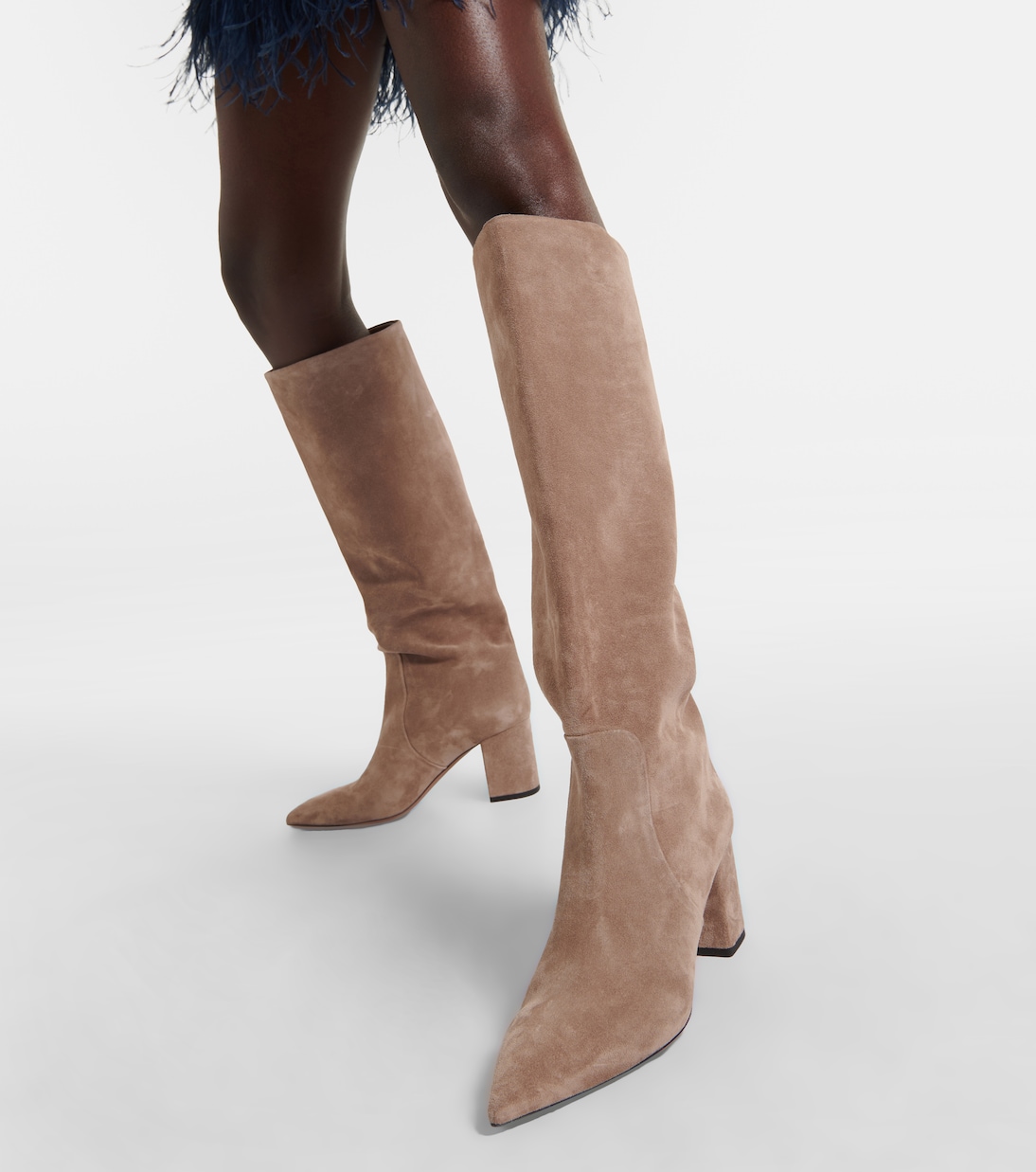 Anja 70 suede boots | Paris Texas
