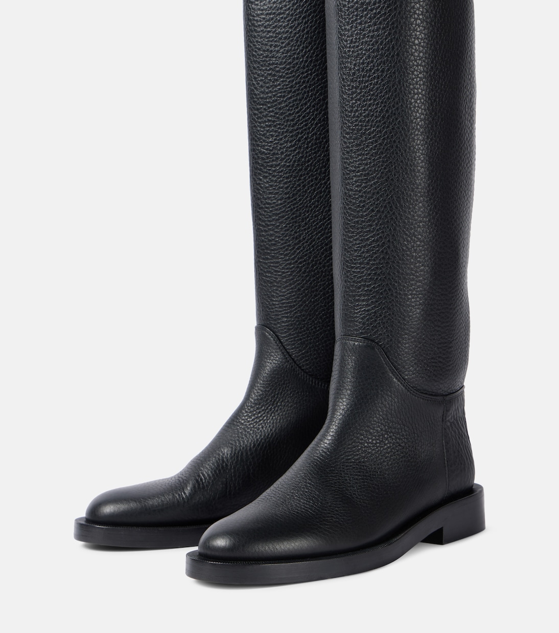 Botas altas Flint de piel | Khaite