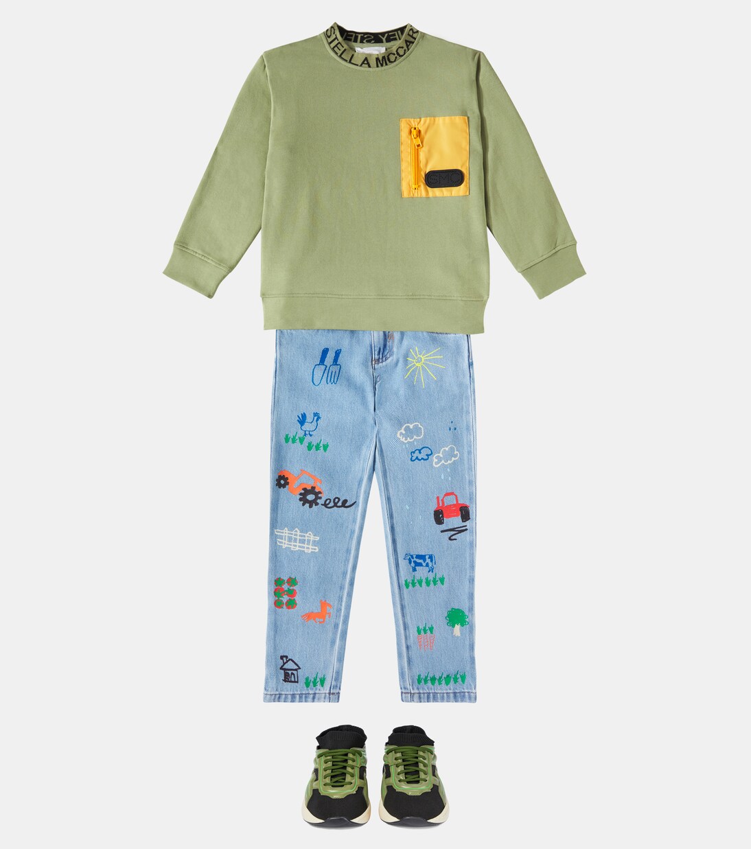 Bedrucktes Sweatshirt aus Baumwolle | Stella McCartney Kids
