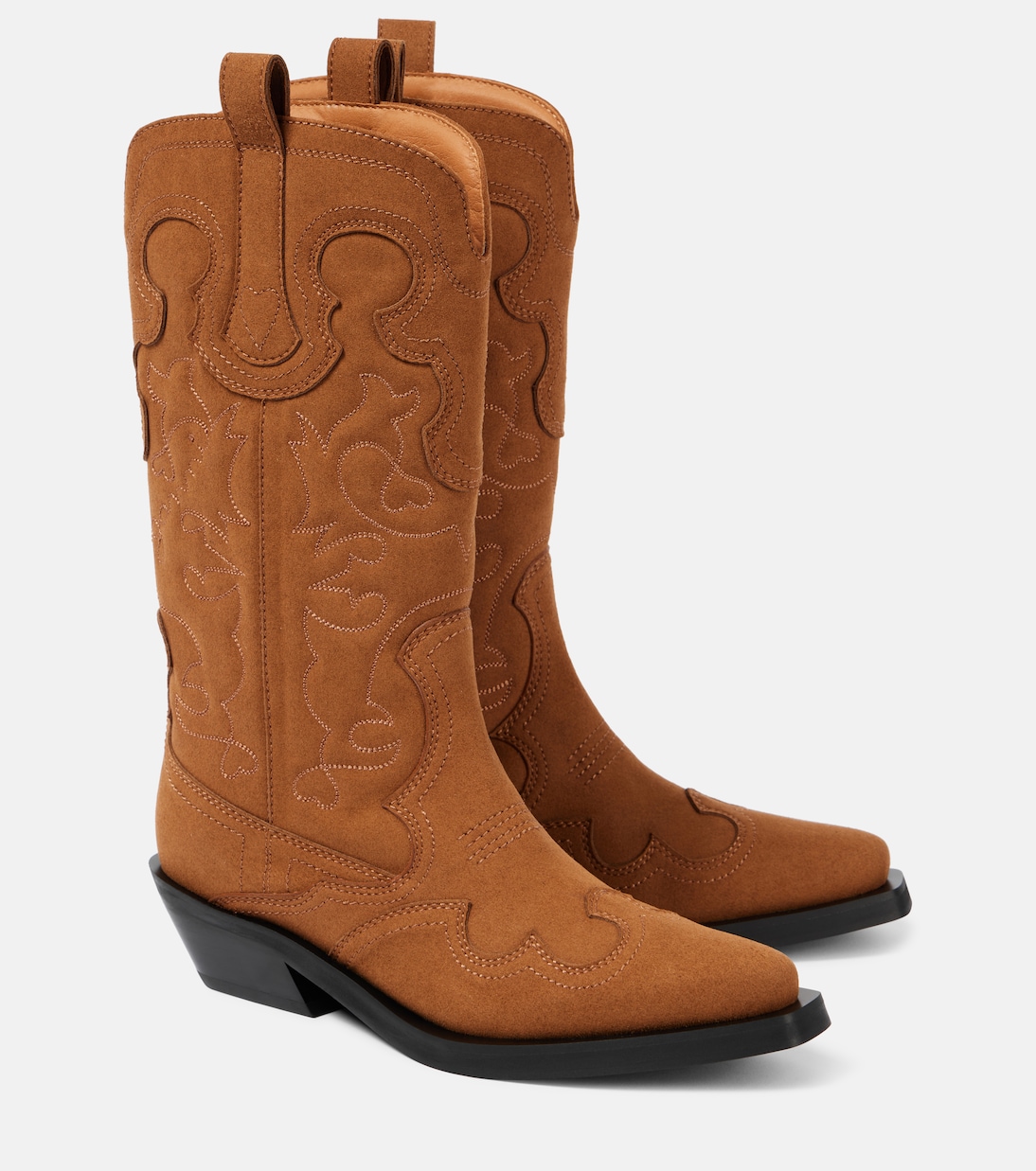 Bottines santiags en synthétique | Ganni