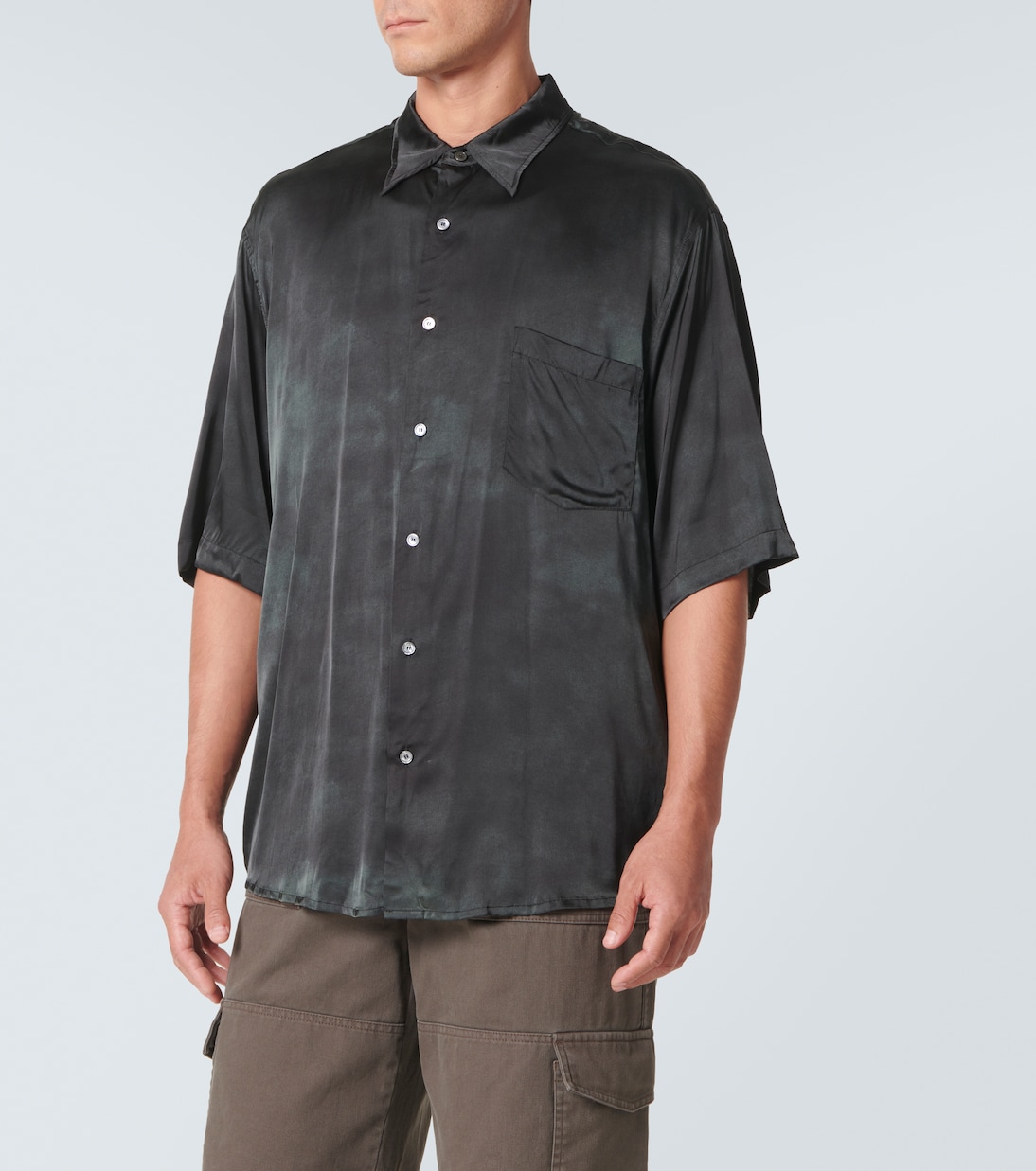 Camisa de satén estampada | Acne Studios