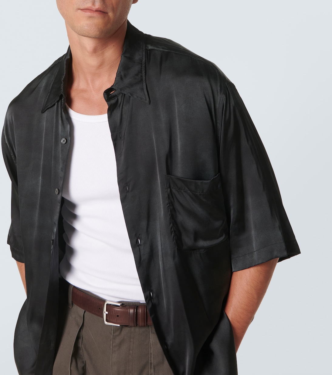 Camisa de satén estampada | Acne Studios