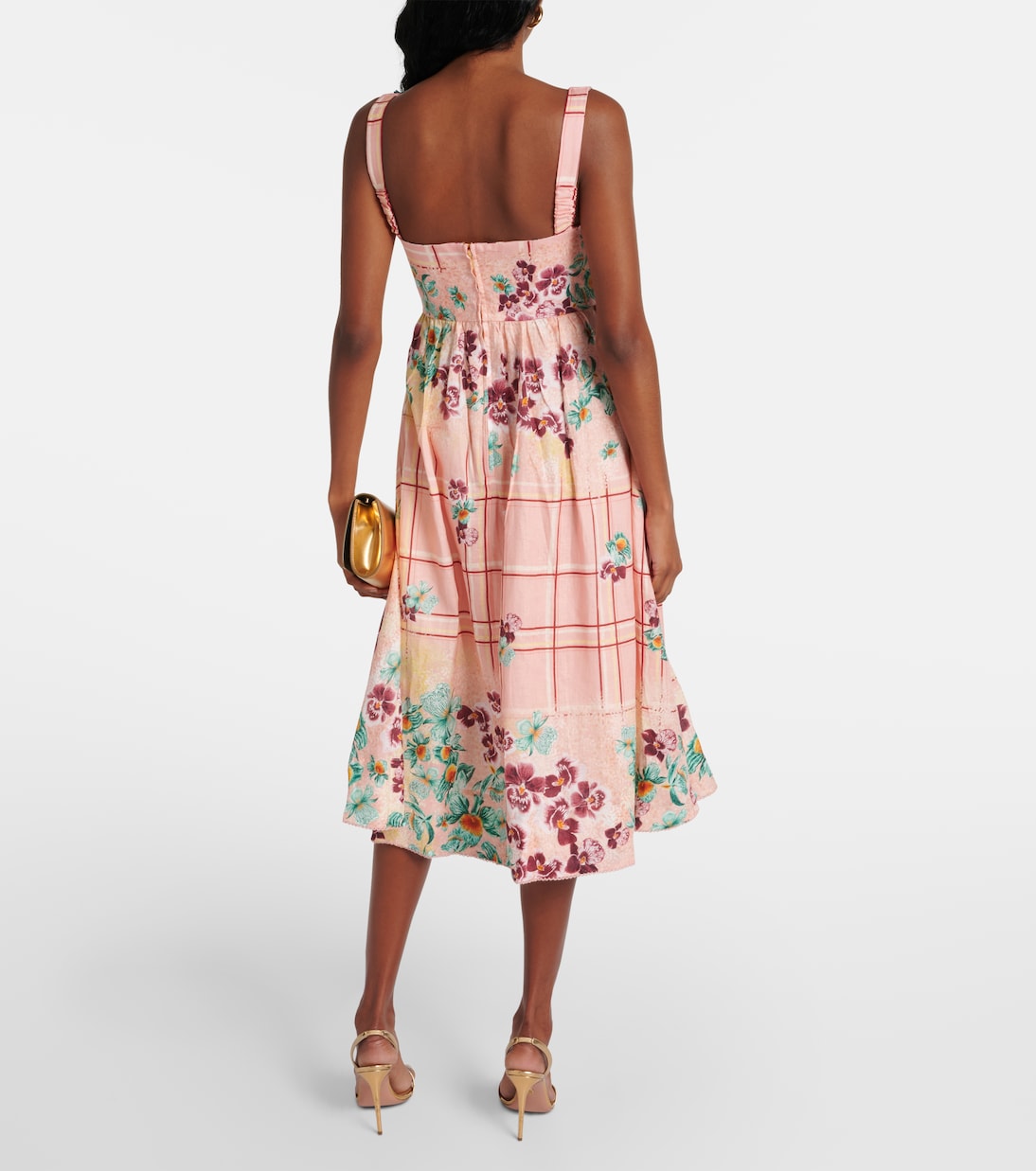 Miramar Prado linen midi dress | Agua by Agua Bendita
