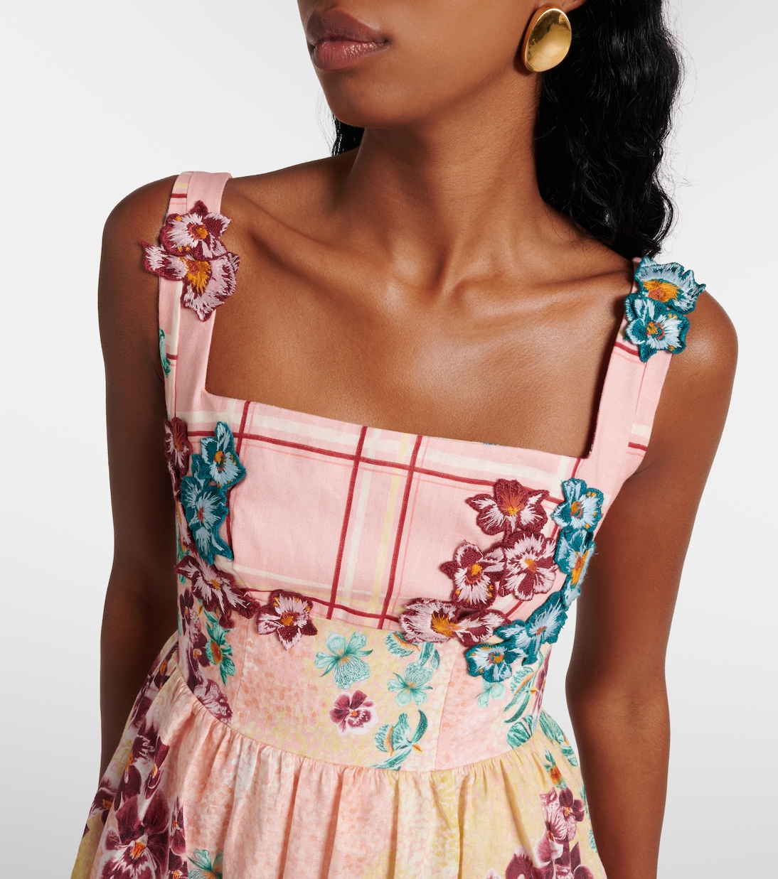 Miramar Prado linen midi dress | Agua by Agua Bendita
