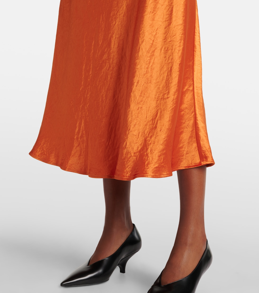 Jupe midi Leisure Alessio en satin | Max Mara