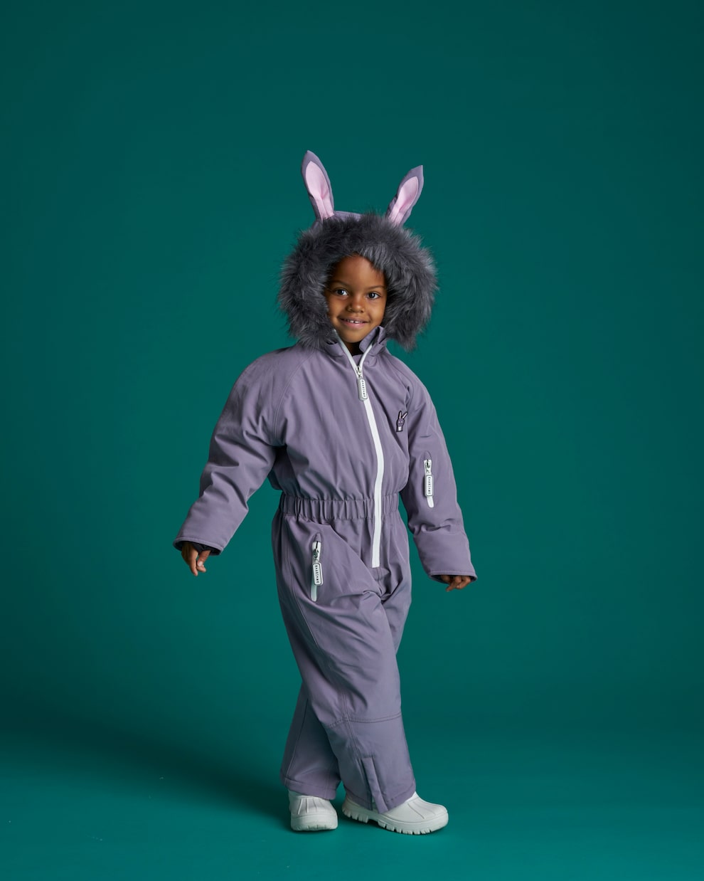 Hop The Bunny faux fur-trimmed skisuit | Roarsome