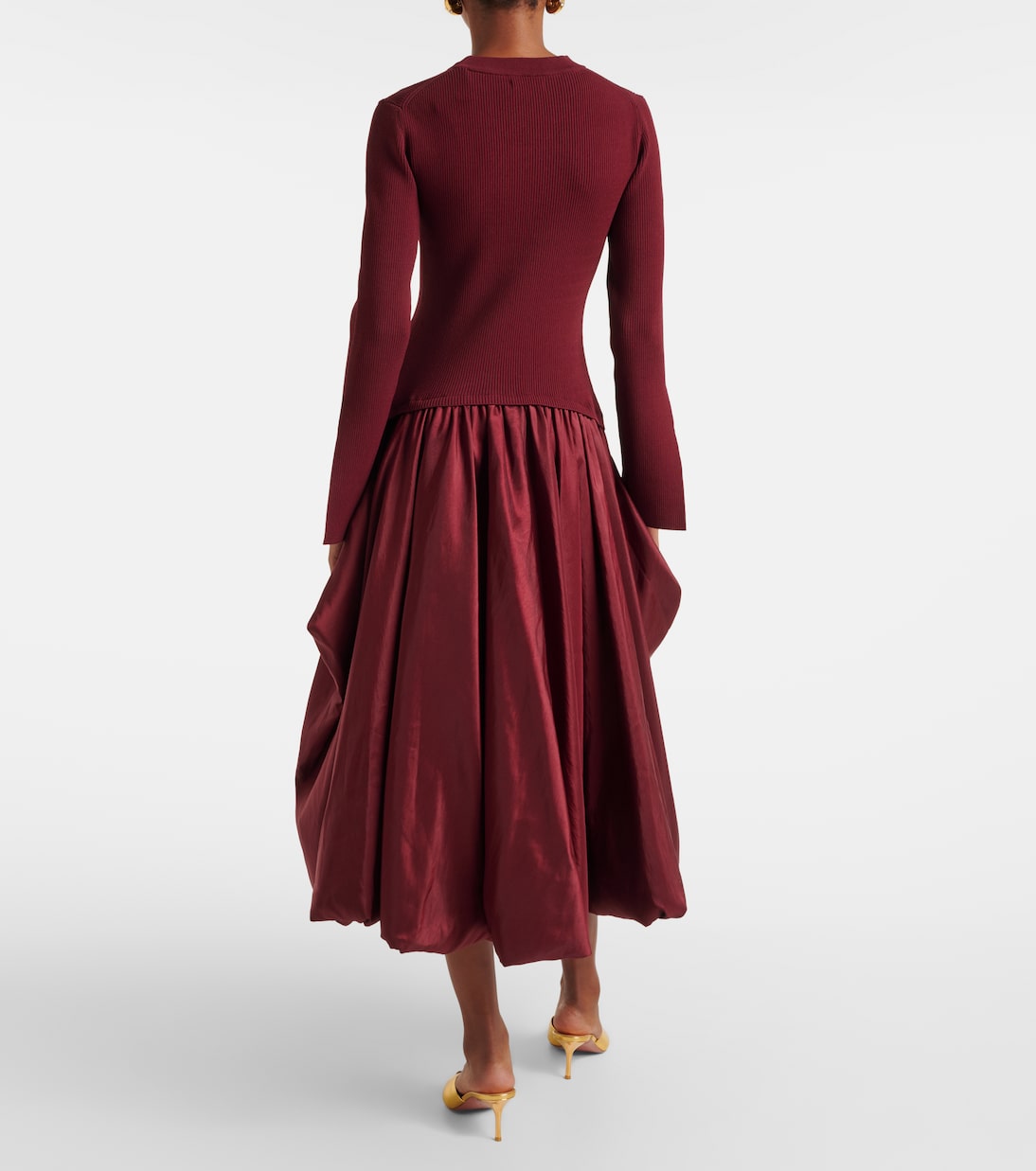 Abito midi Kenlie in raso e jersey | Simkhai