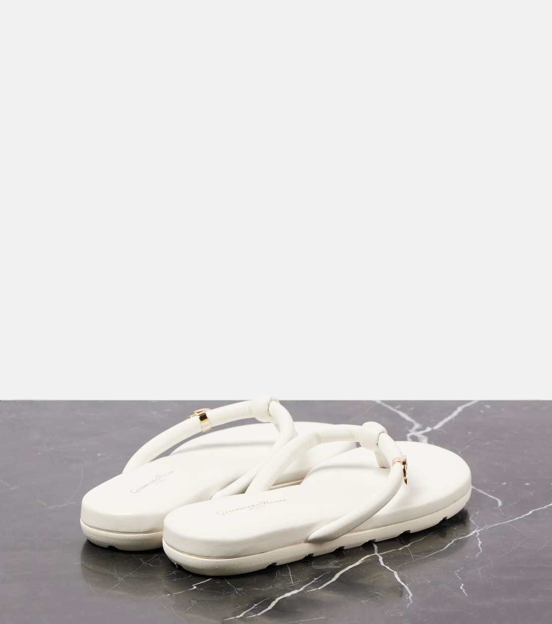 Tongs Juno en cuir | Gianvito Rossi