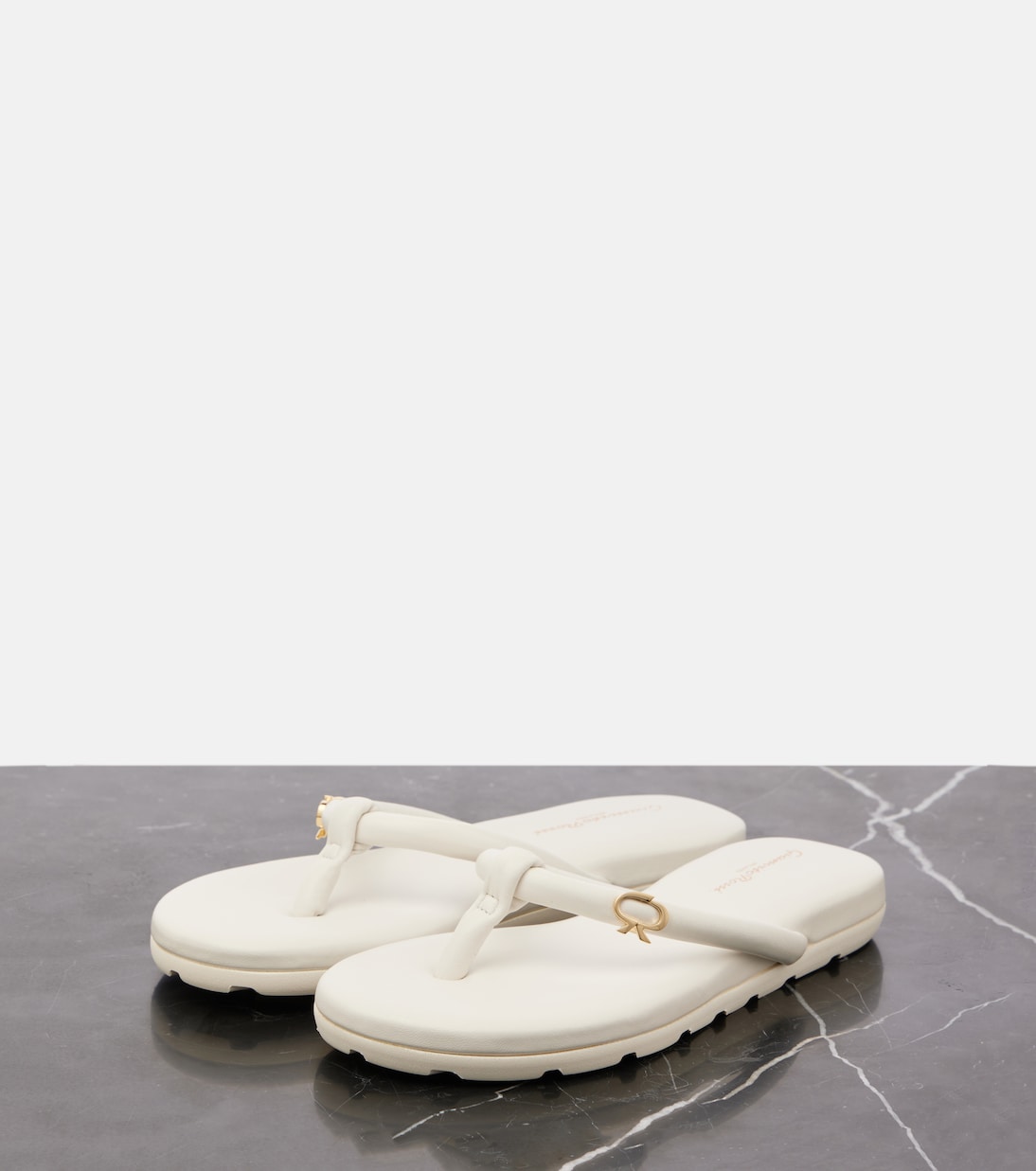 Tongs Juno en cuir | Gianvito Rossi