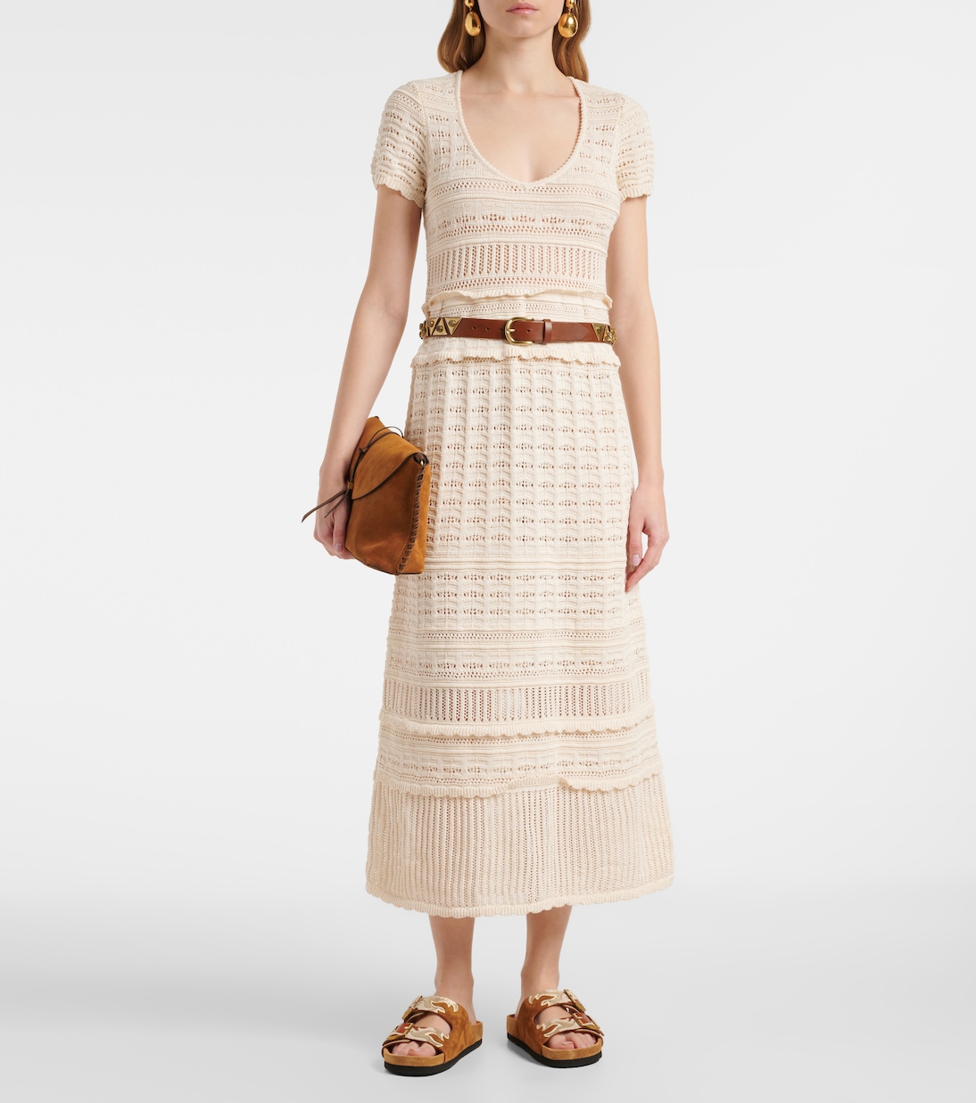 Abito midi Aurore in maglia di cotone | Marant Etoile