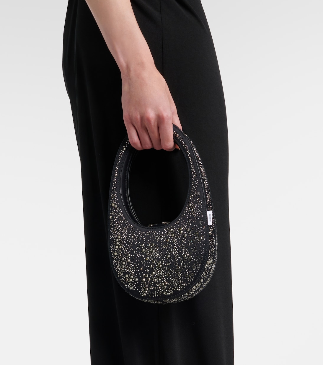 Swipe crystal-embellished tote bag | Coperni